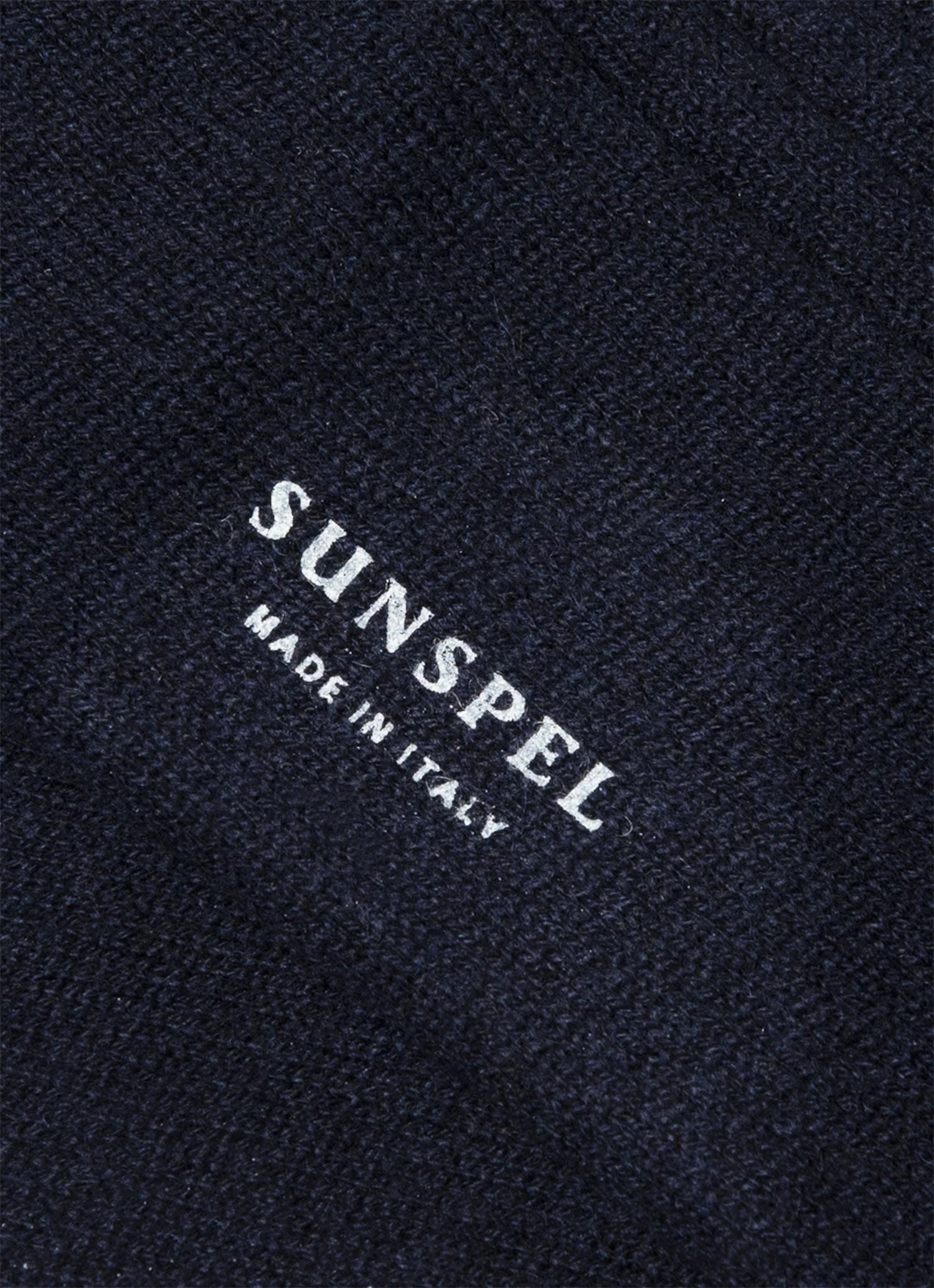 Men's Cashmere Ribbed Socks in Navy - Image 2