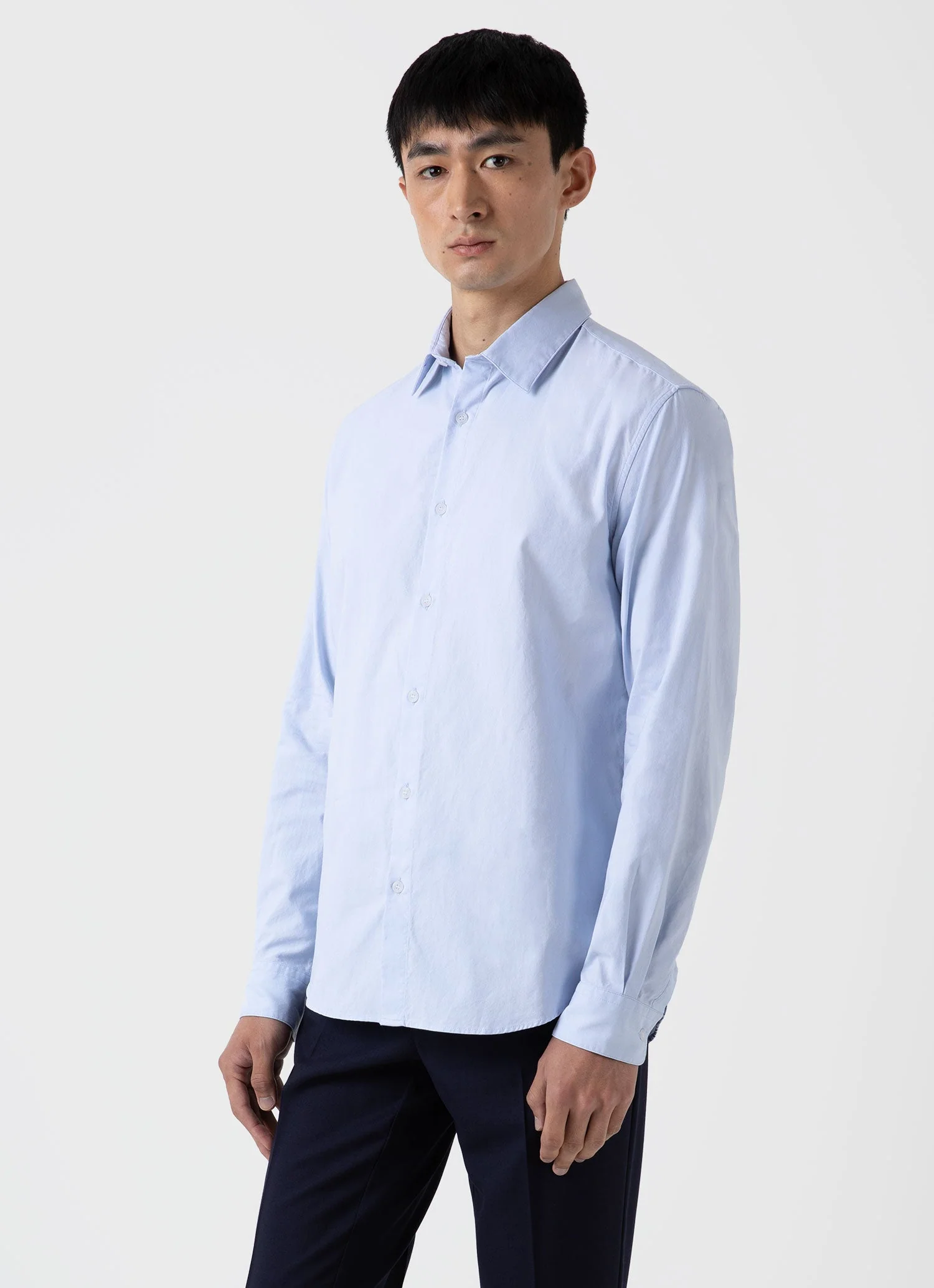 Men's Oxford Shirt in Light Blue - Image 2