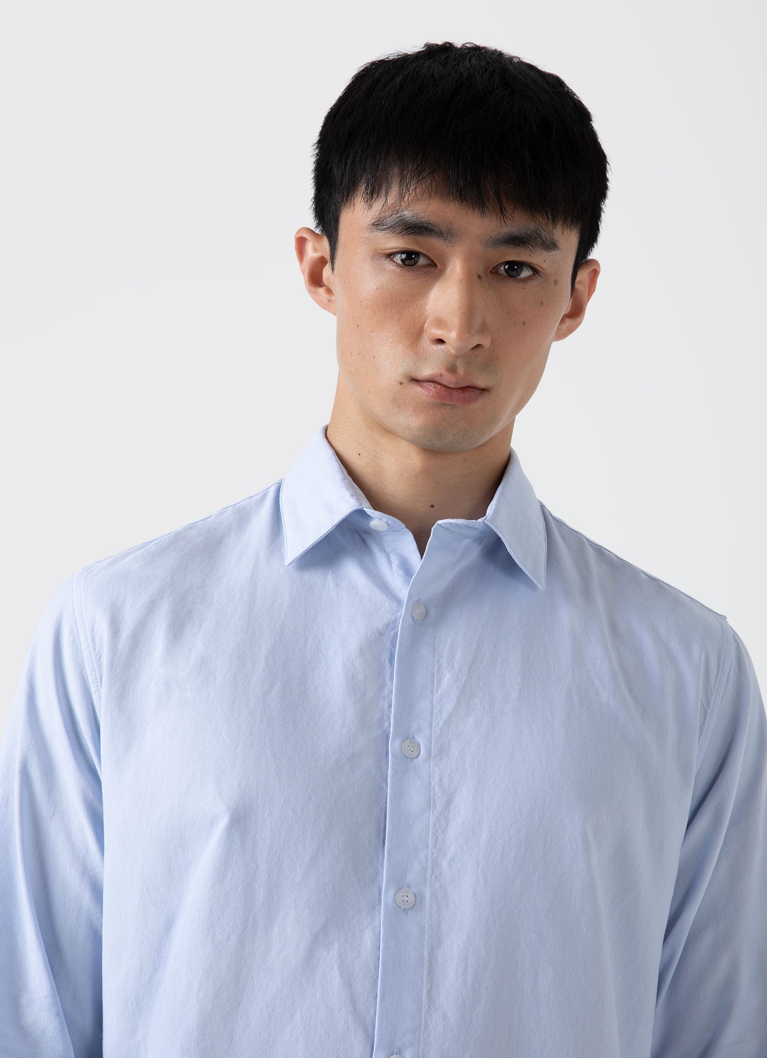 Men's Oxford Shirt in Light Blue - Image 6