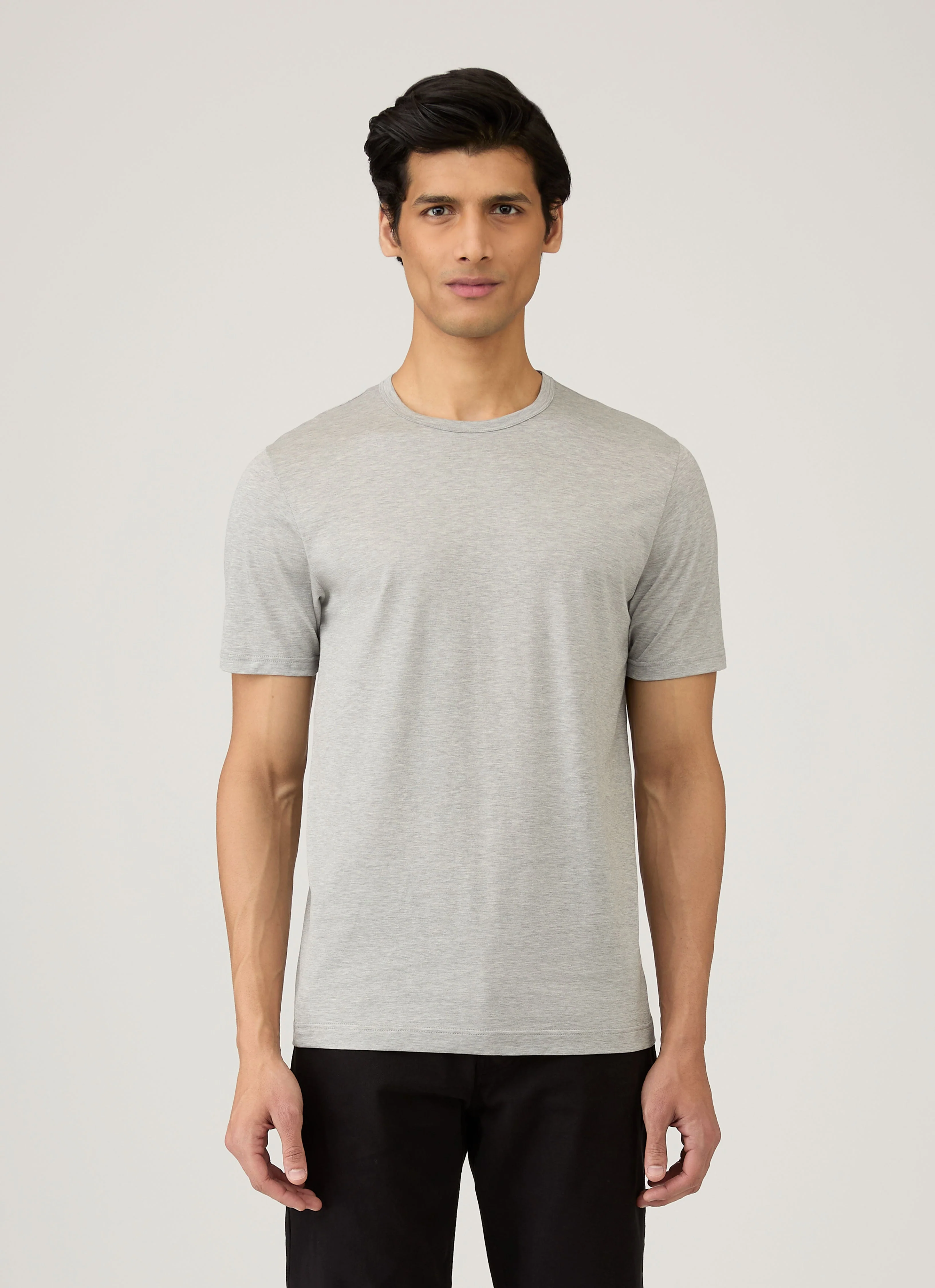 Men's Classic T-shirt in Grey Melange - Image 2