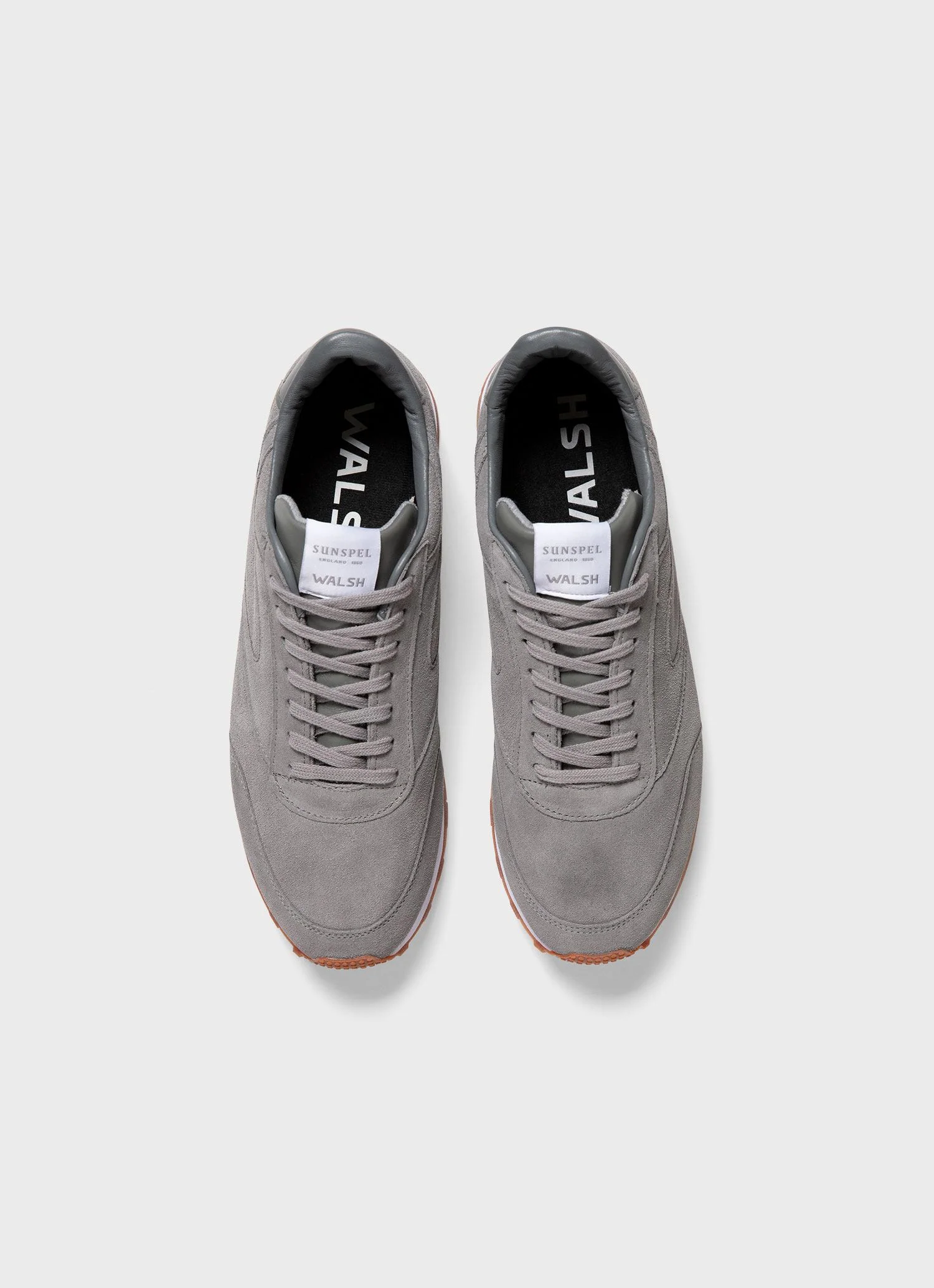 Men's Sunspel and Walsh Trainer in Steel - Image 5