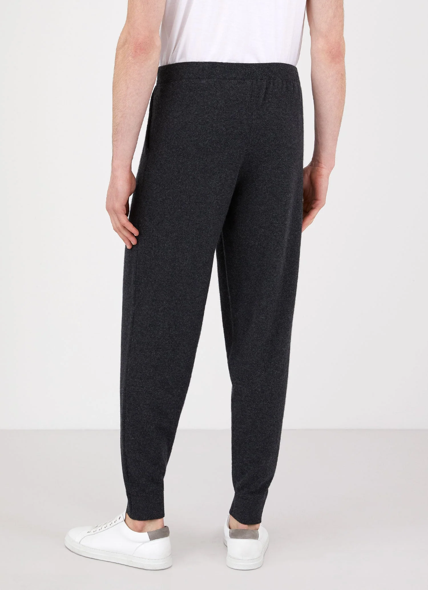 Men's Cashmere Lounge Pant in Charcoal Melange - Image 4