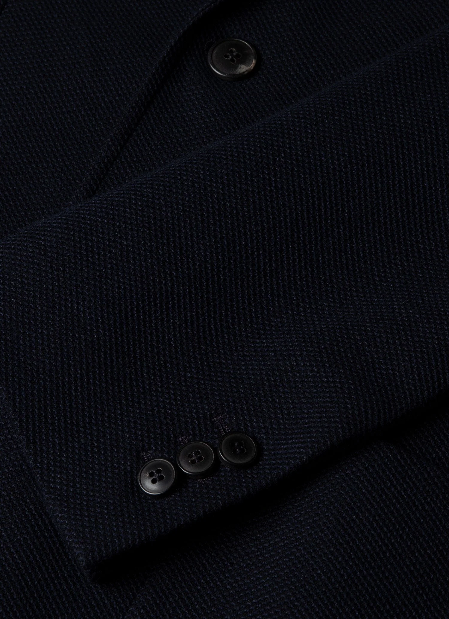 Men's Piqué Unstructured Blazer in Navy - Image 4