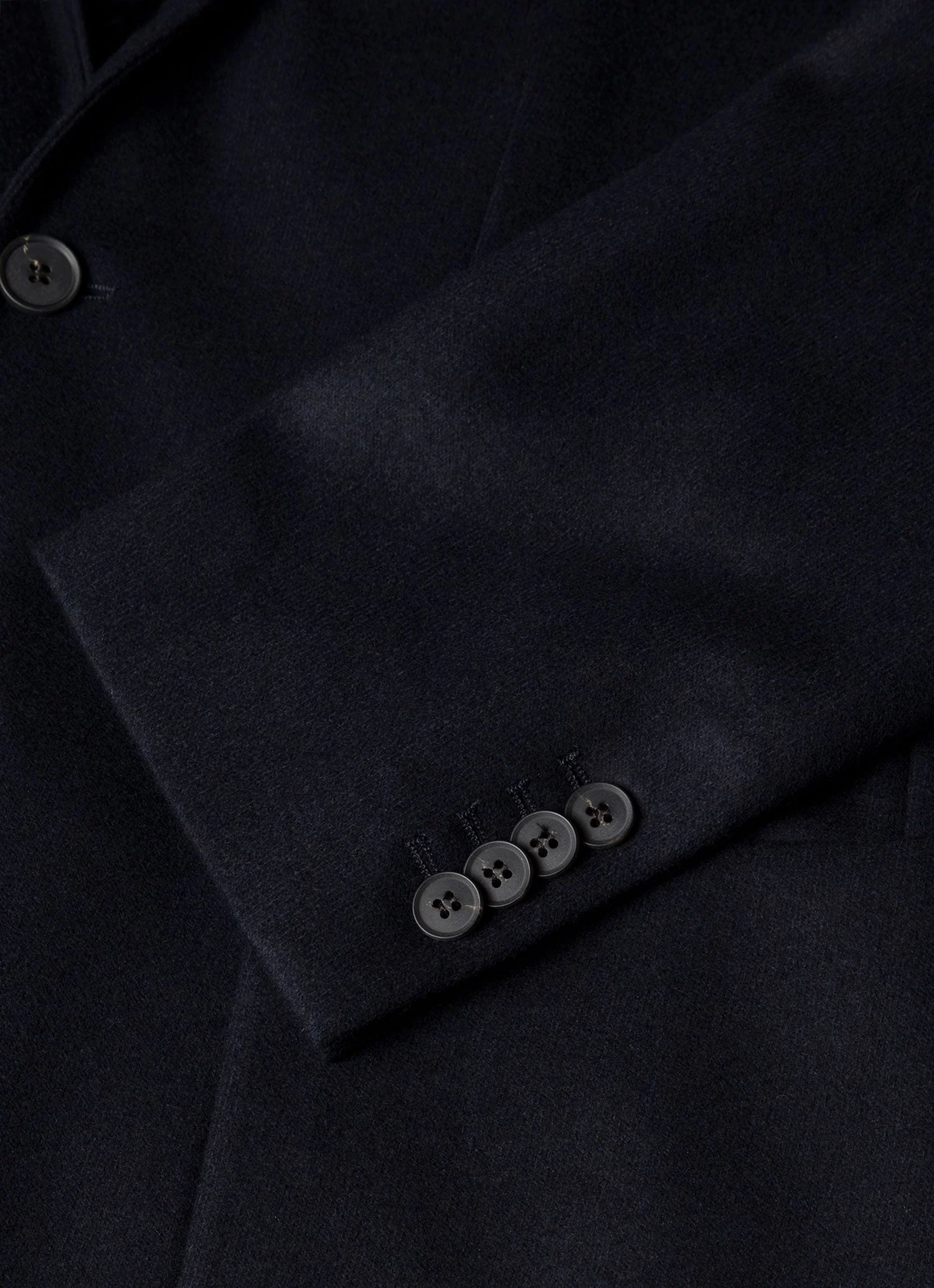 Men's Boiled Wool Blazer in Navy - Image 7