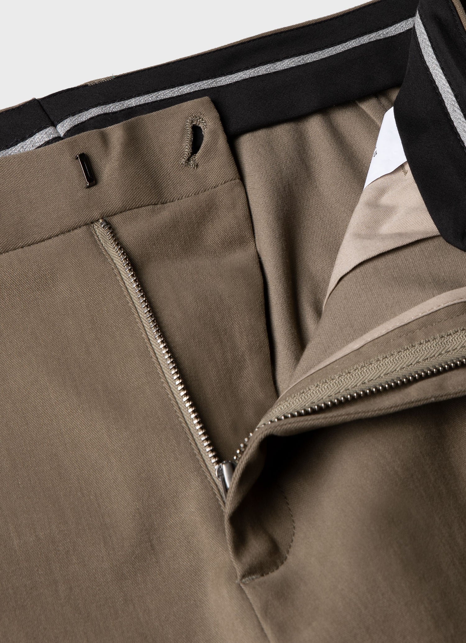 Men's Brushed Cotton Wool Trouser in Sandstone - Image 4
