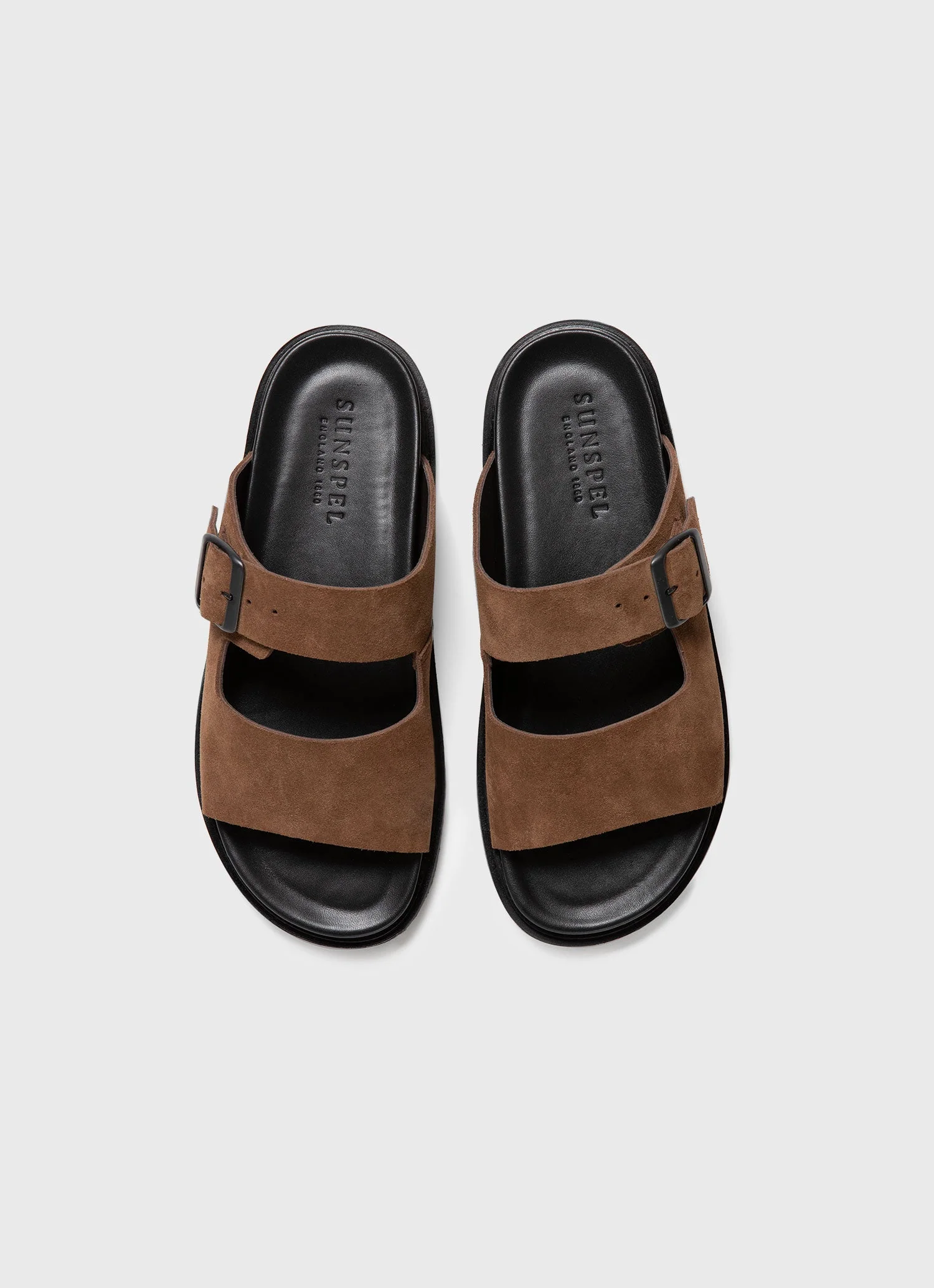 Men's Buckle Slider in Dark Stone - Image 4