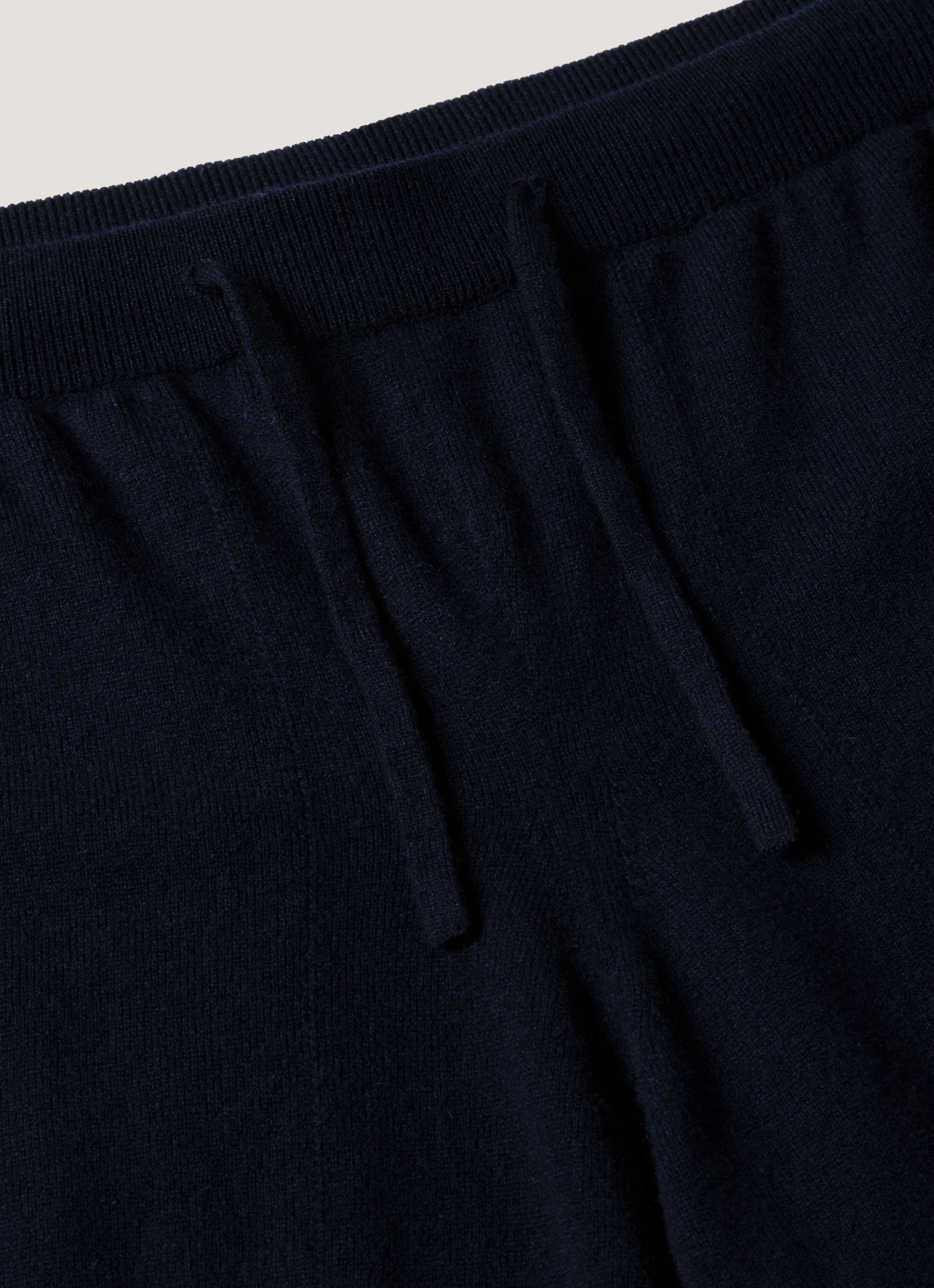 Men's Cashmere Lounge Pant in Navy - Image 4