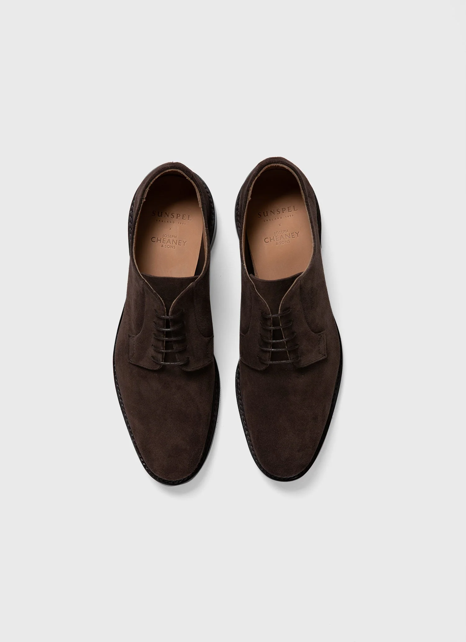 Men's Sunspel x Cheaney Derby in Brown - Image 4