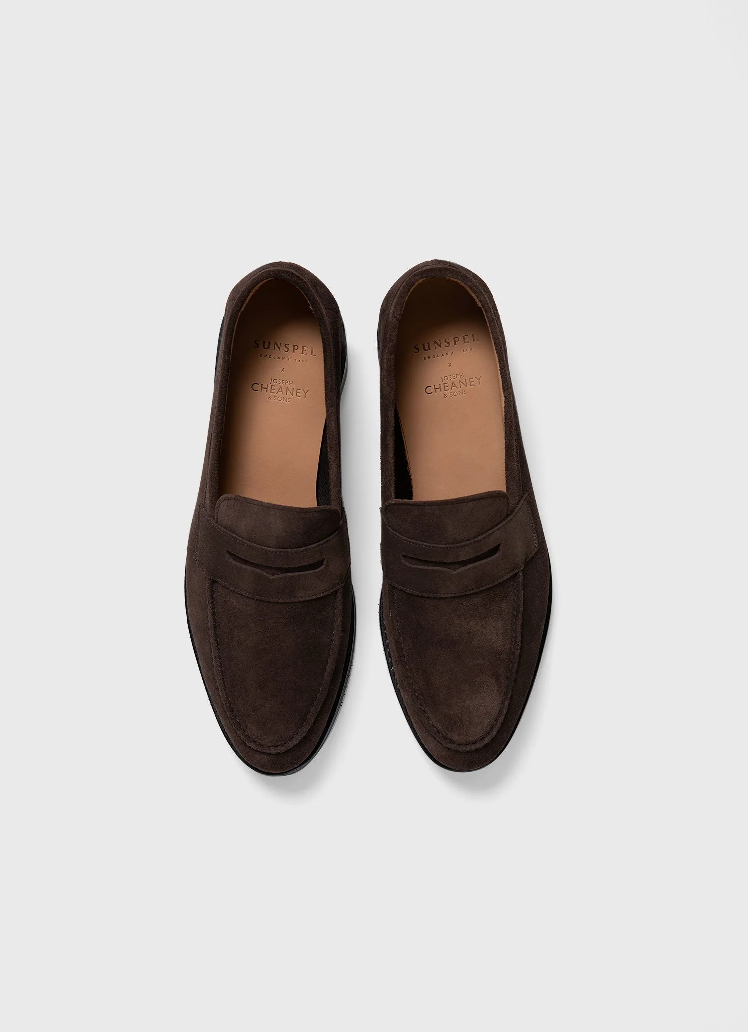 Men's Sunspel x Cheaney Loafer in Brown - Image 4