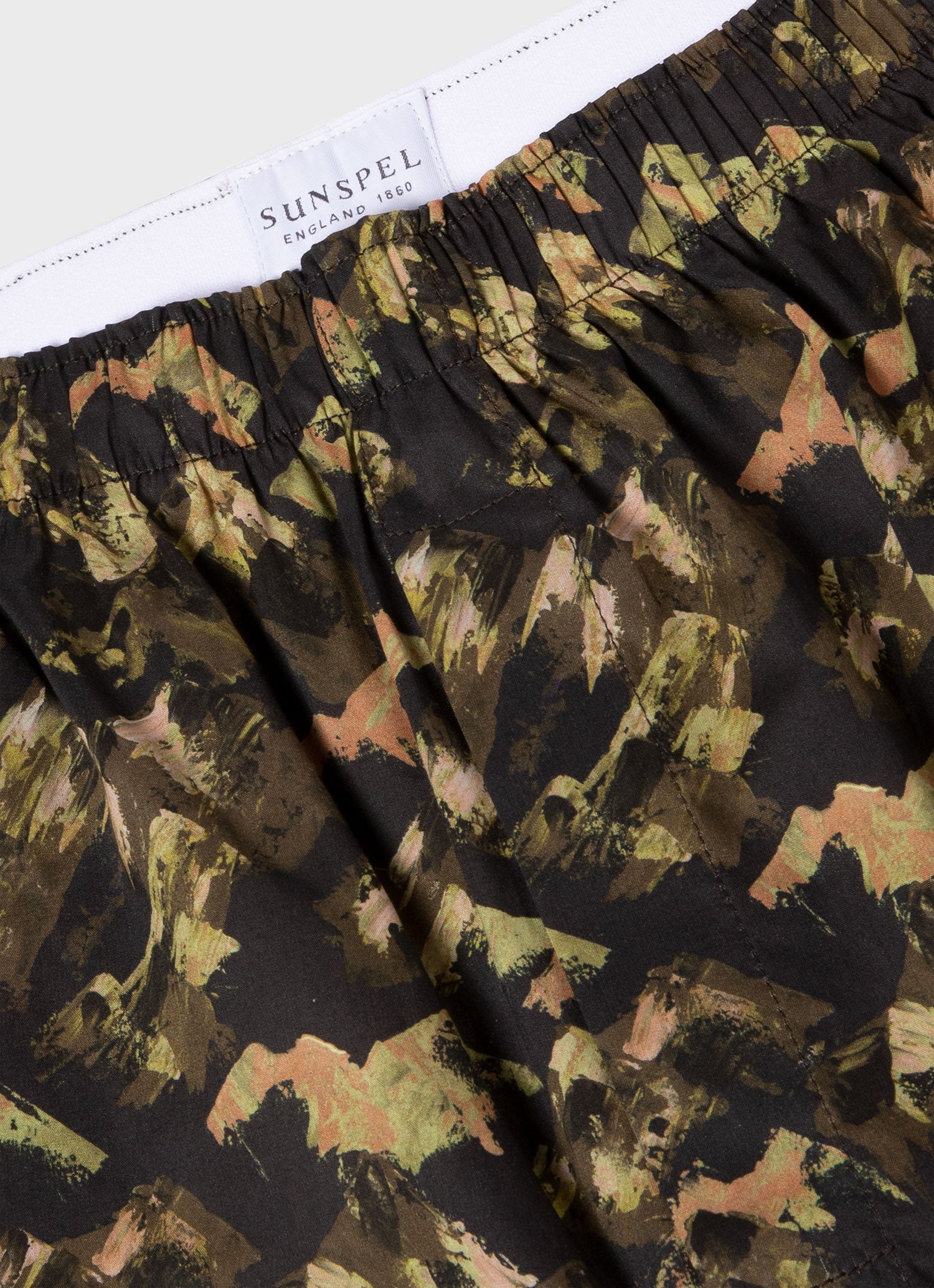 Men's Classic Boxer Short in Liberty Fabric Green Mount Olympus - Image 4