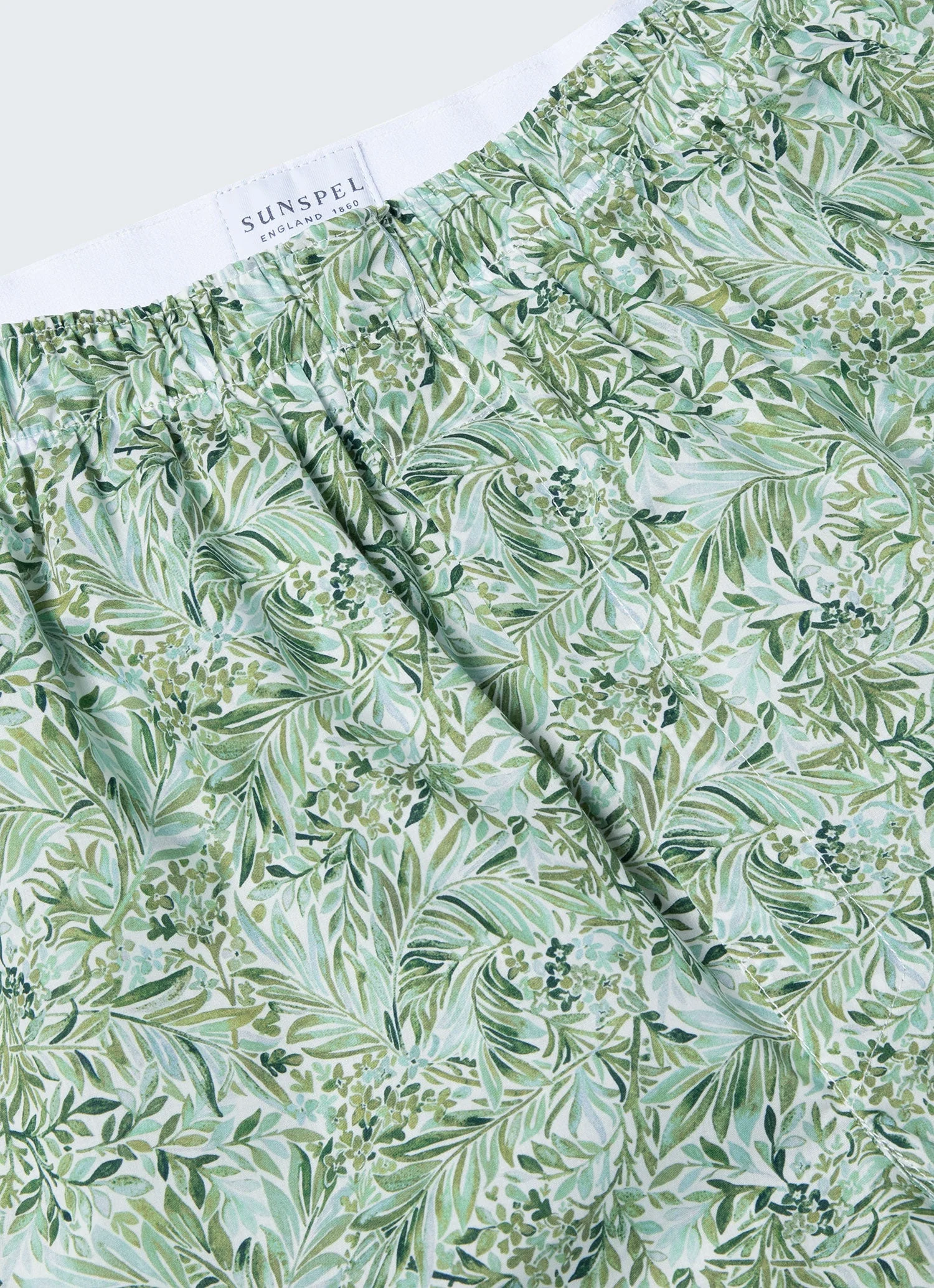 Men's Classic Boxer Short in Liberty Fabric in Green Garden - Image 4