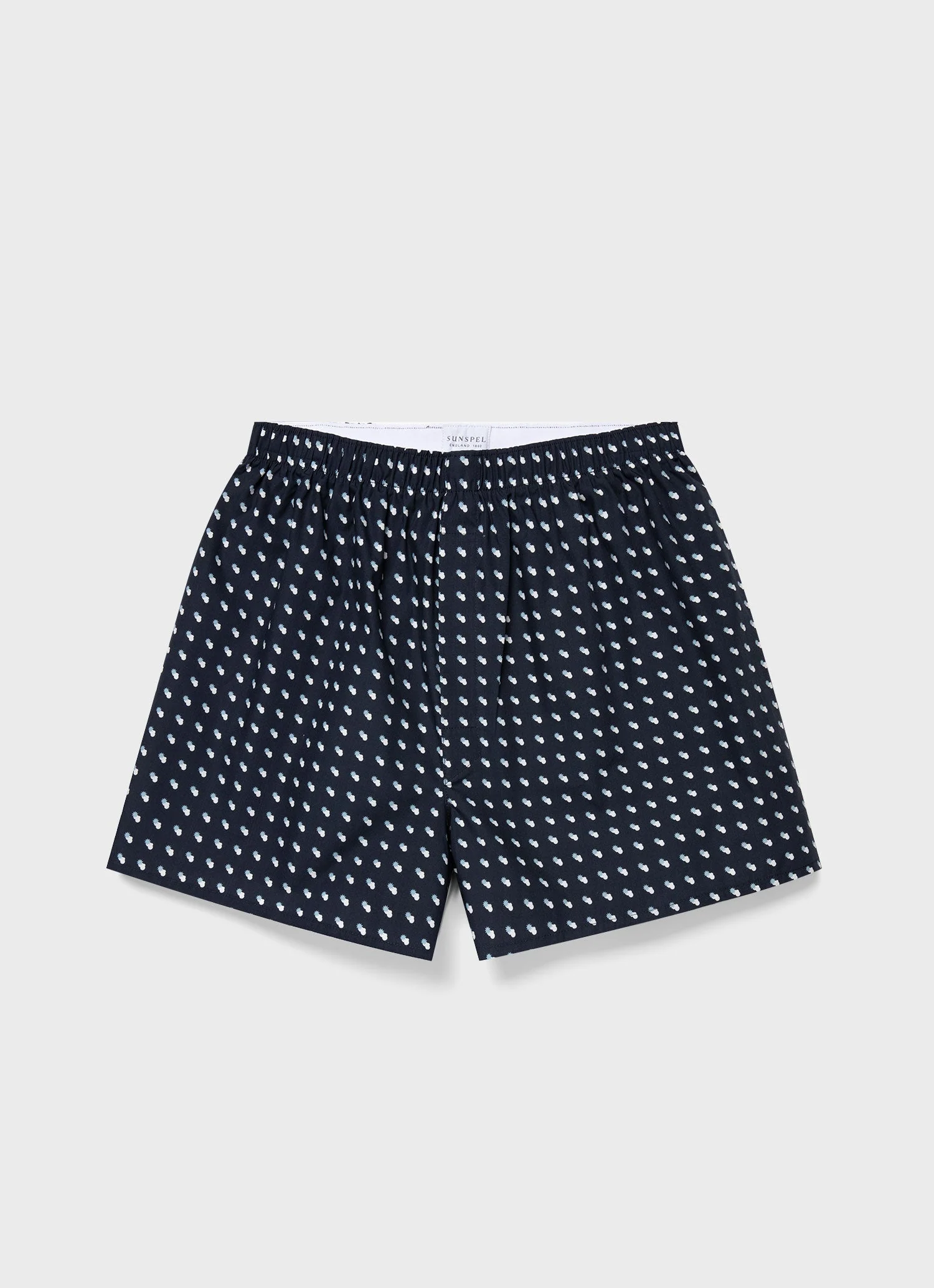 Men's Classic Boxer Short in Navy Sun & Clouds