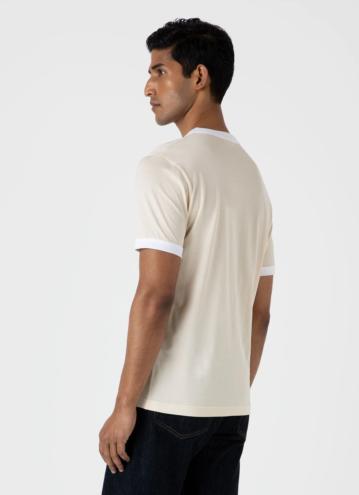 Men's Classic Ringer T-shirt in White - Image 5