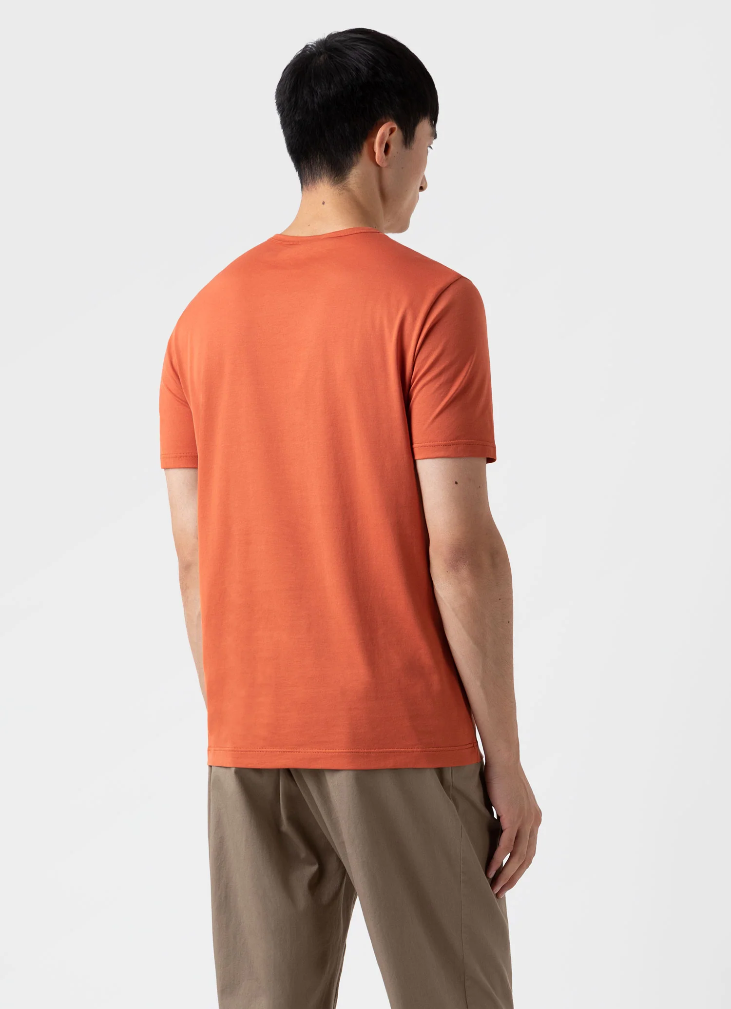 Men's Classic T-shirt in Burnt Sienna - Image 4