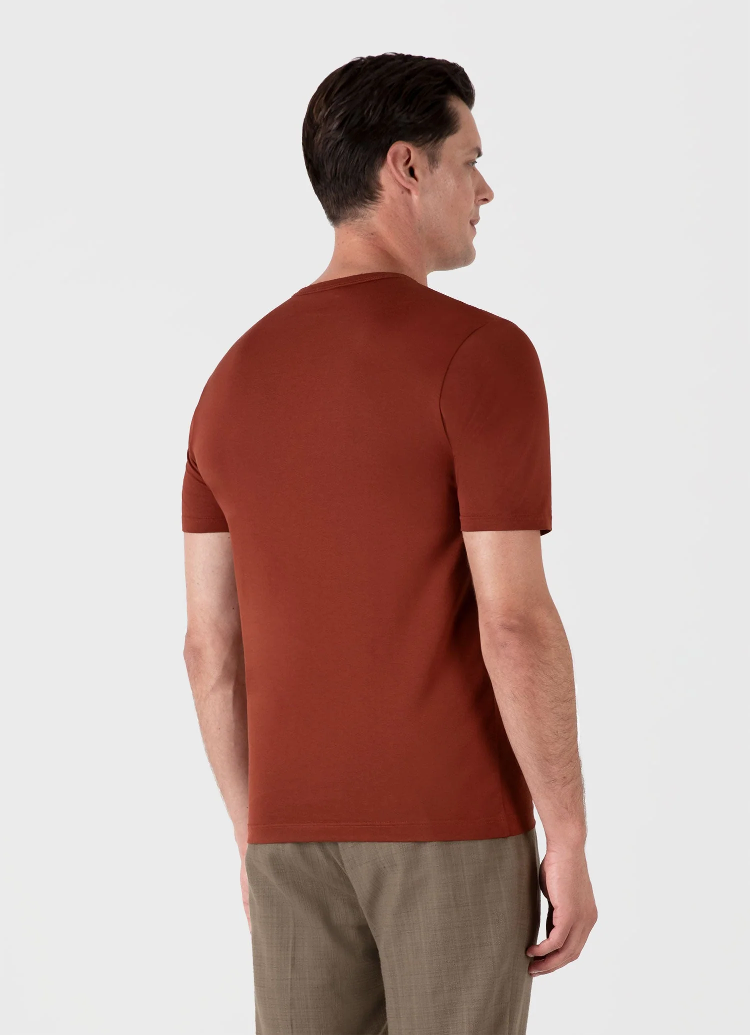 Men's Classic T-shirt in Dark Clay - Image 5
