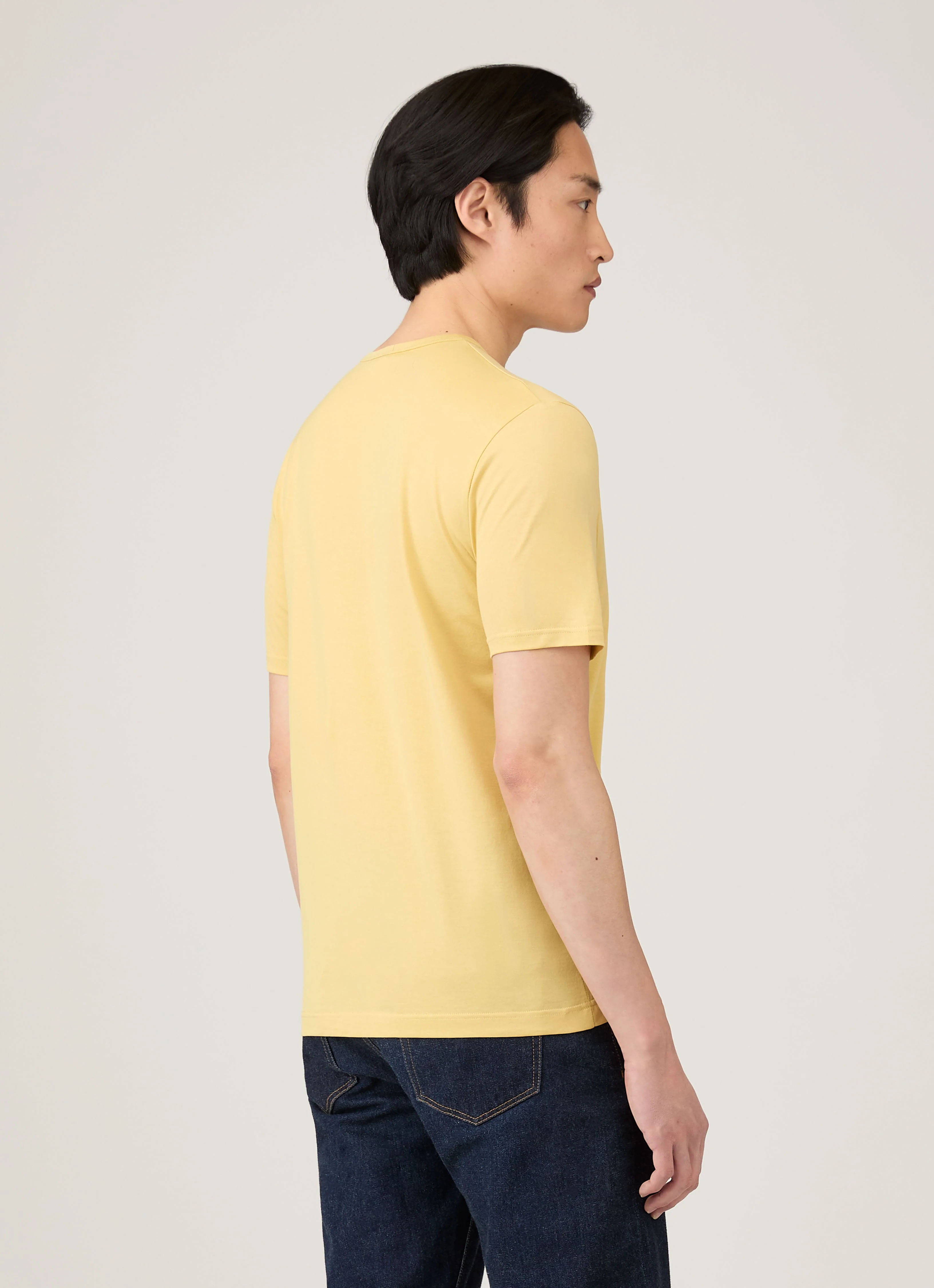 Men's Classic T-shirt in Dusty Yellow - Image 5