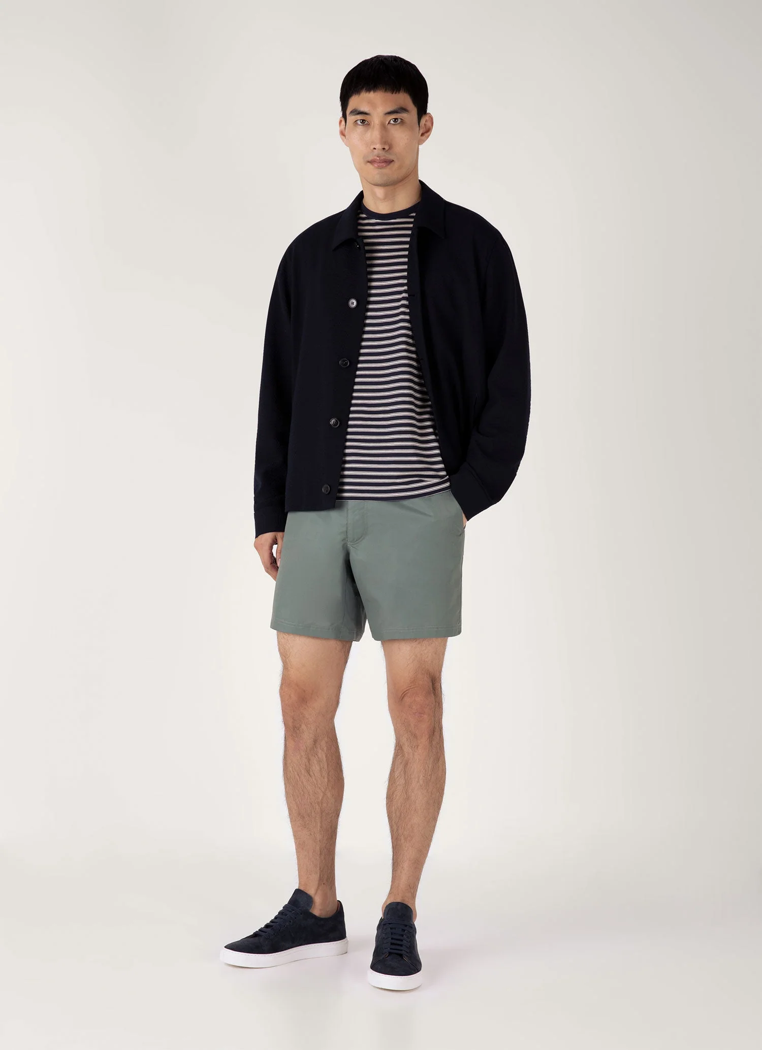 Men's Classic T-shirt in Navy/Undyed - Image 3
