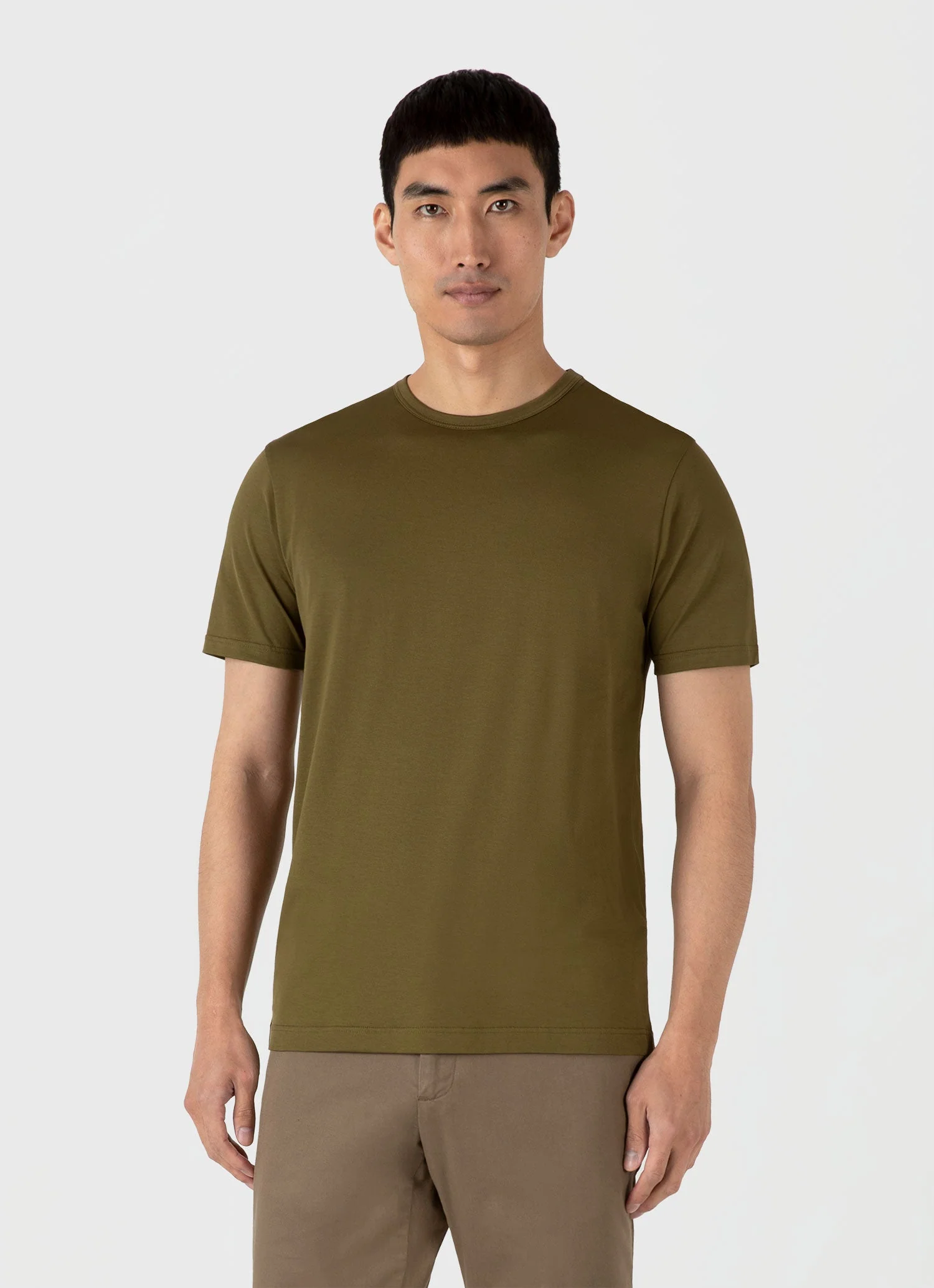Men's Classic T-shirt in Olive Green - Image 2