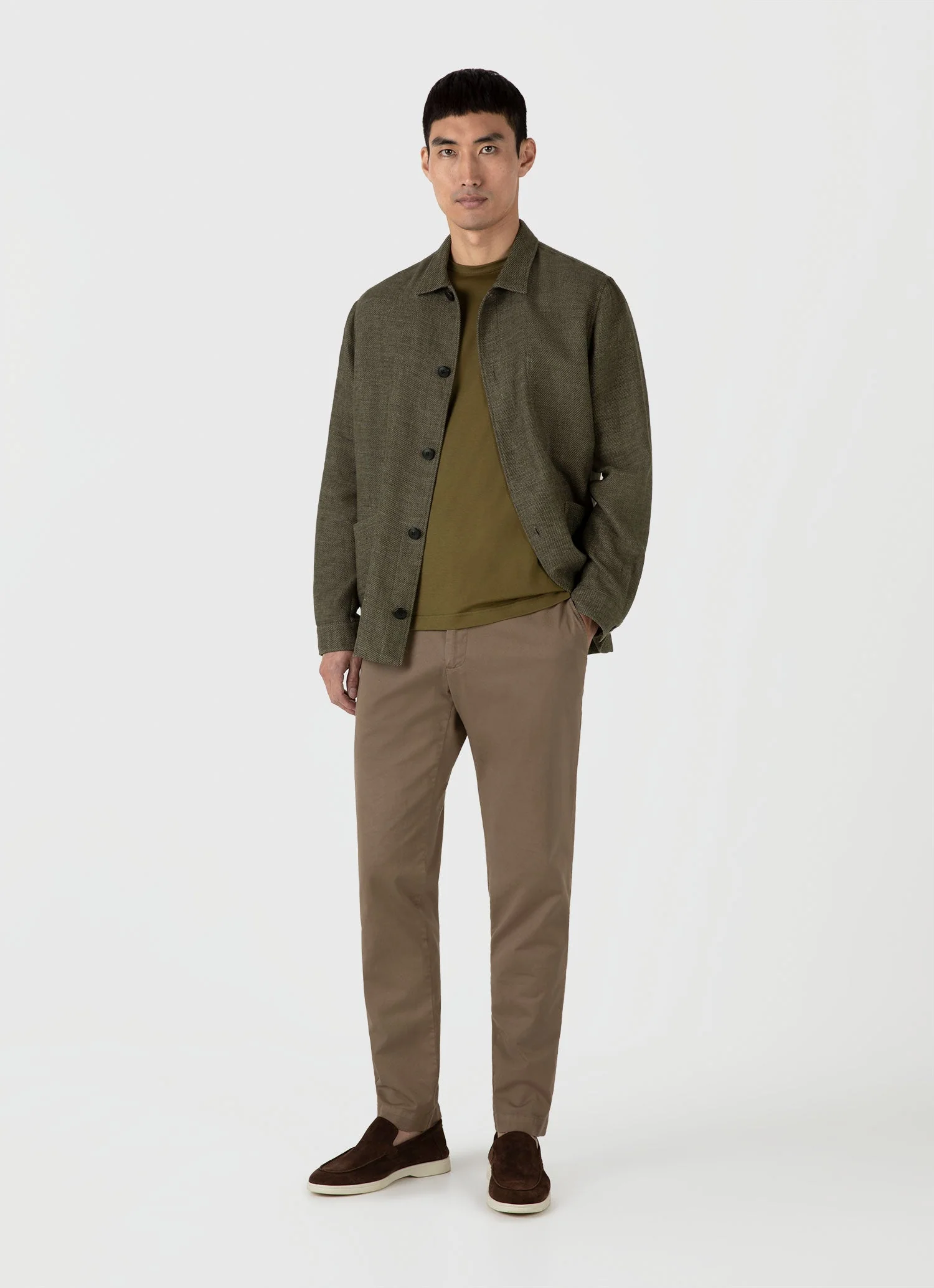 Men's Classic T-shirt in Olive Green - Image 3