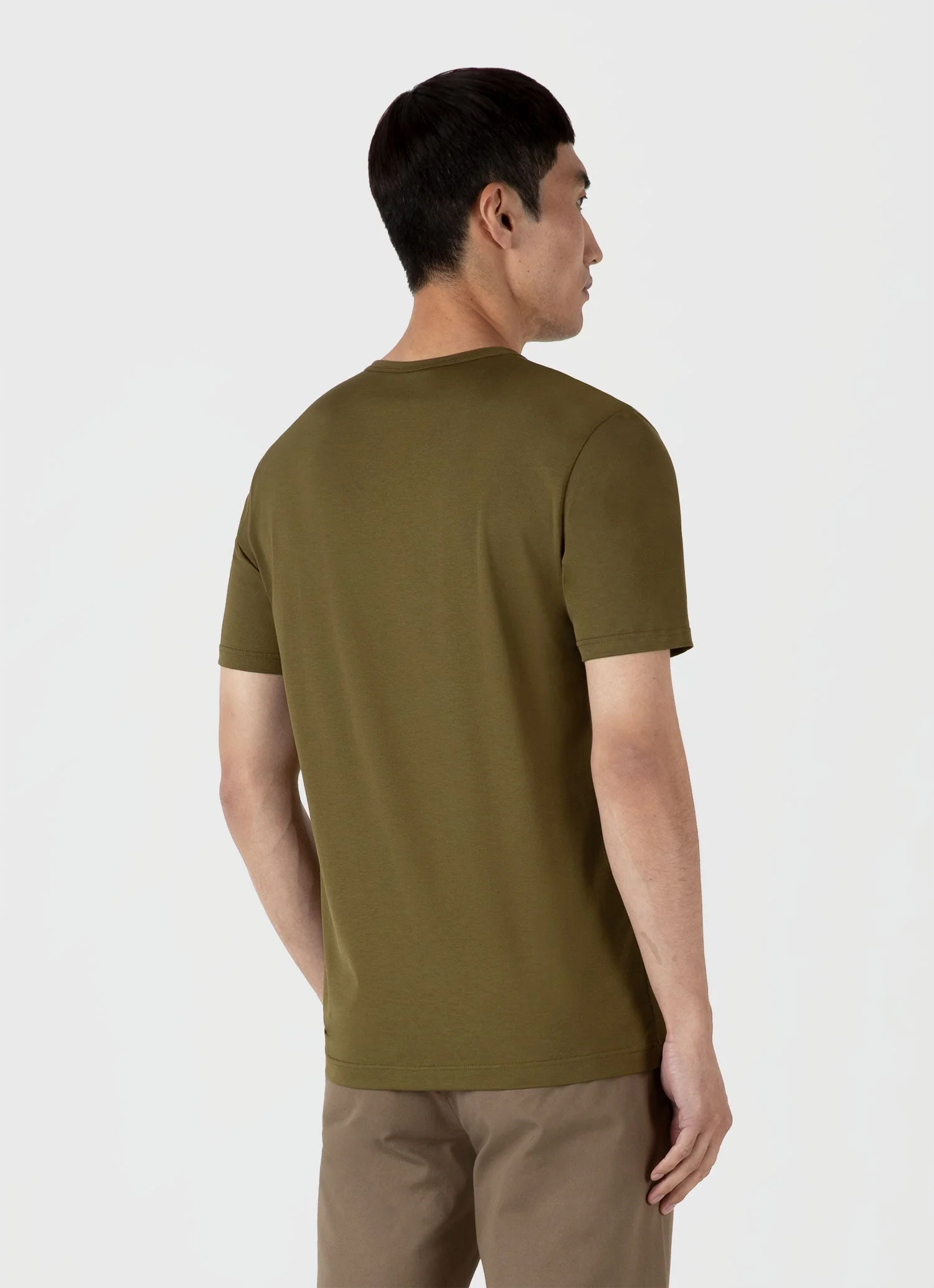 Men's Classic T-shirt in Olive Green - Image 5
