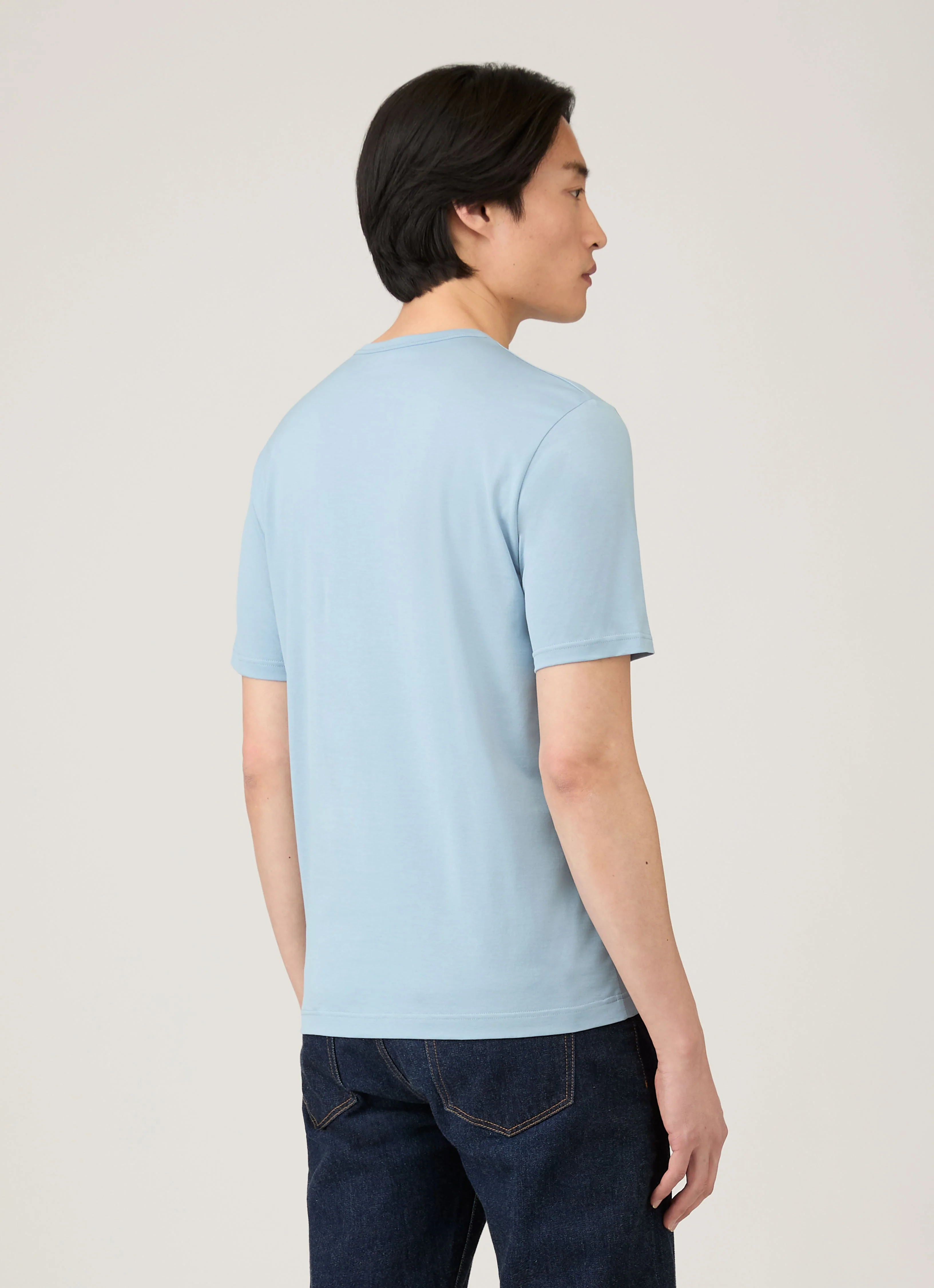 Men's Classic T-shirt in Sky Blue - Image 5