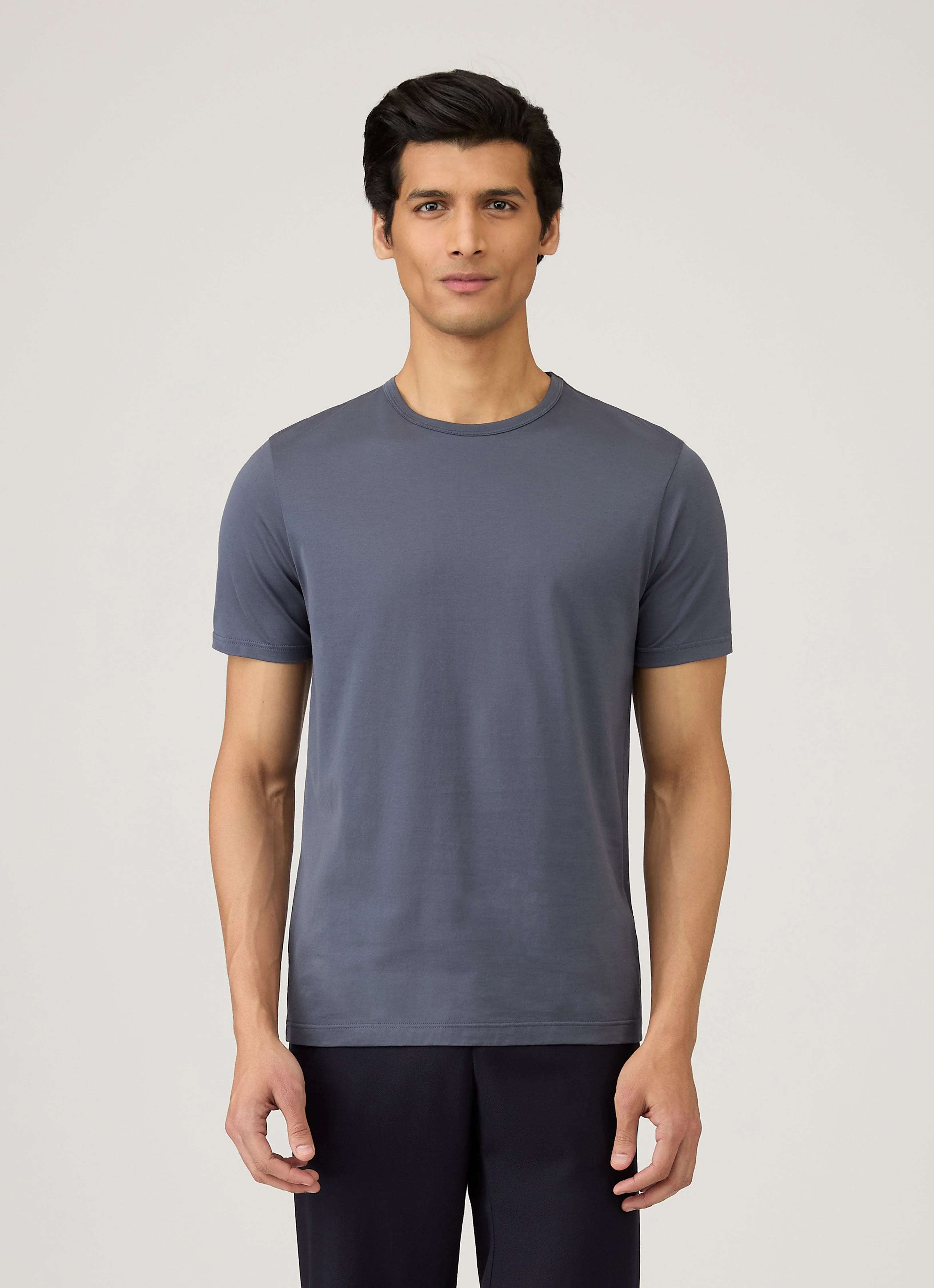 Men's Classic T-shirt in Slate Blue - Image 2