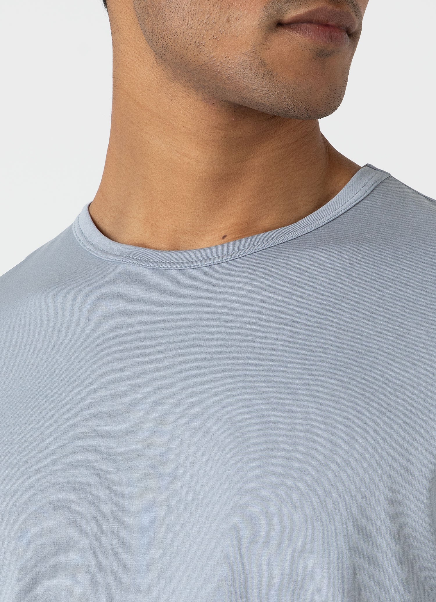 Men's Classic T-shirt in Smoke Blue - Image 6