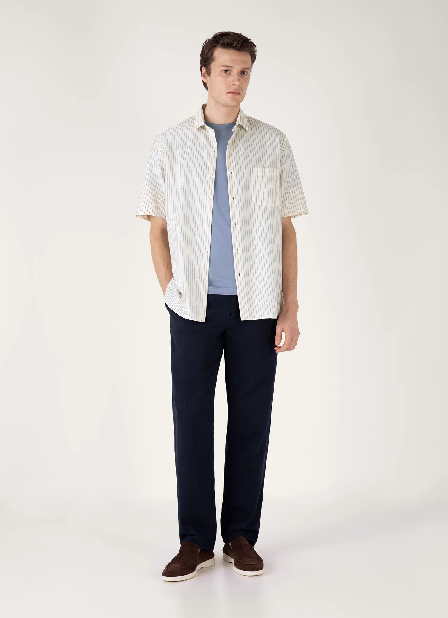Men's Classic T-shirt in Vintage Blue - Image 3
