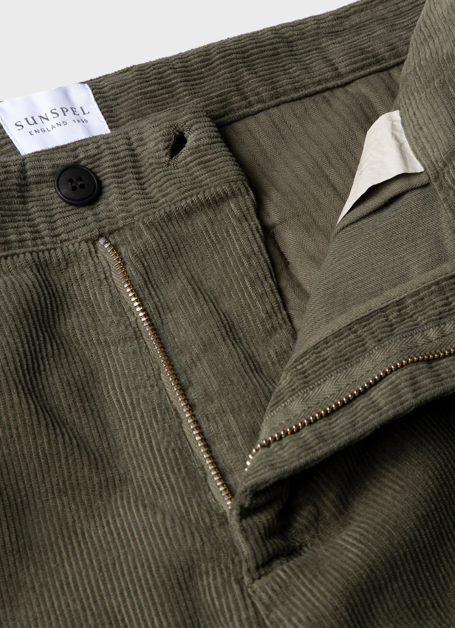 Men's Cord Chore Trouser in Khaki - Image 4