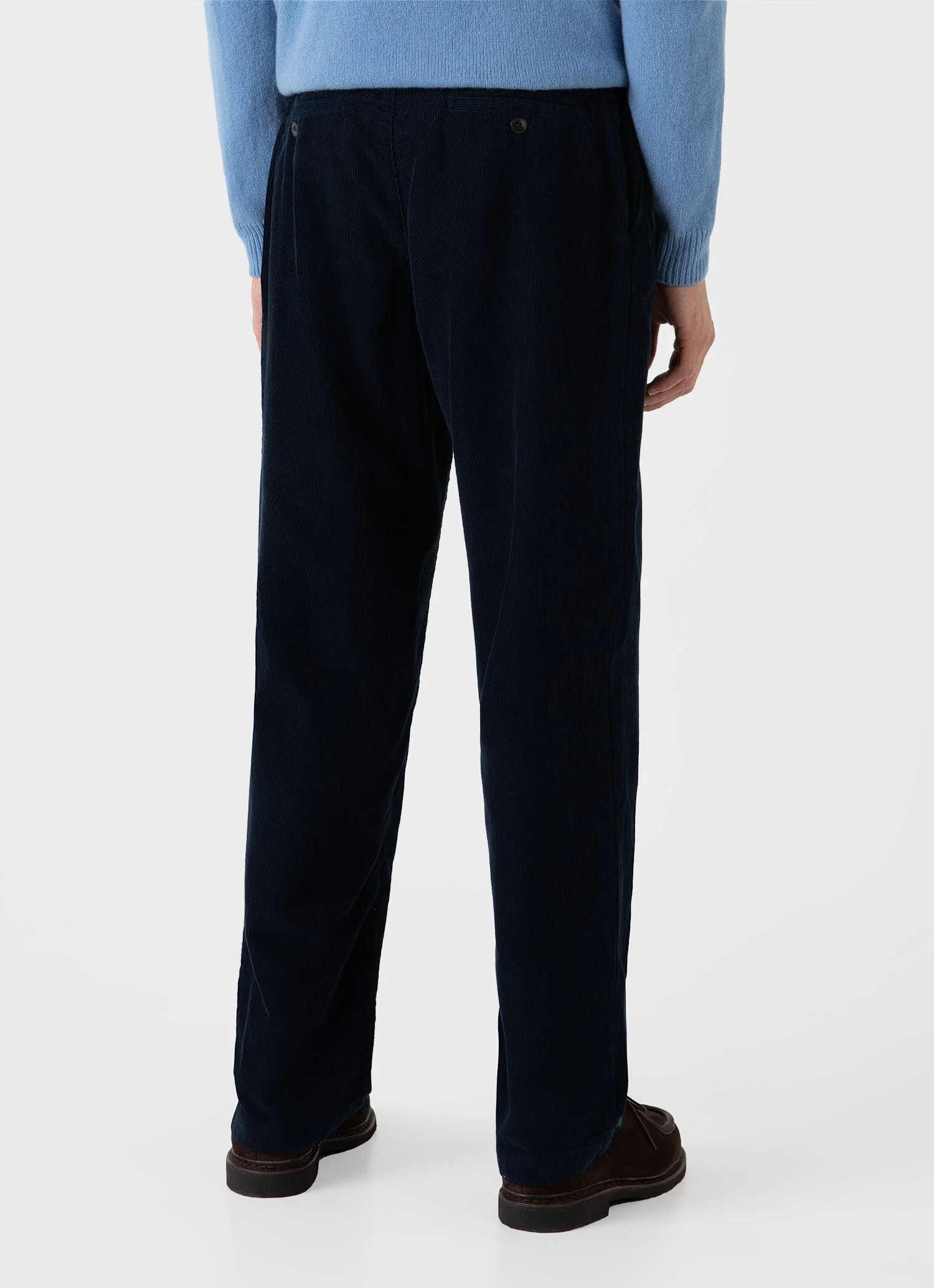 Men's Cord Chore Trouser in Navy - Image 5