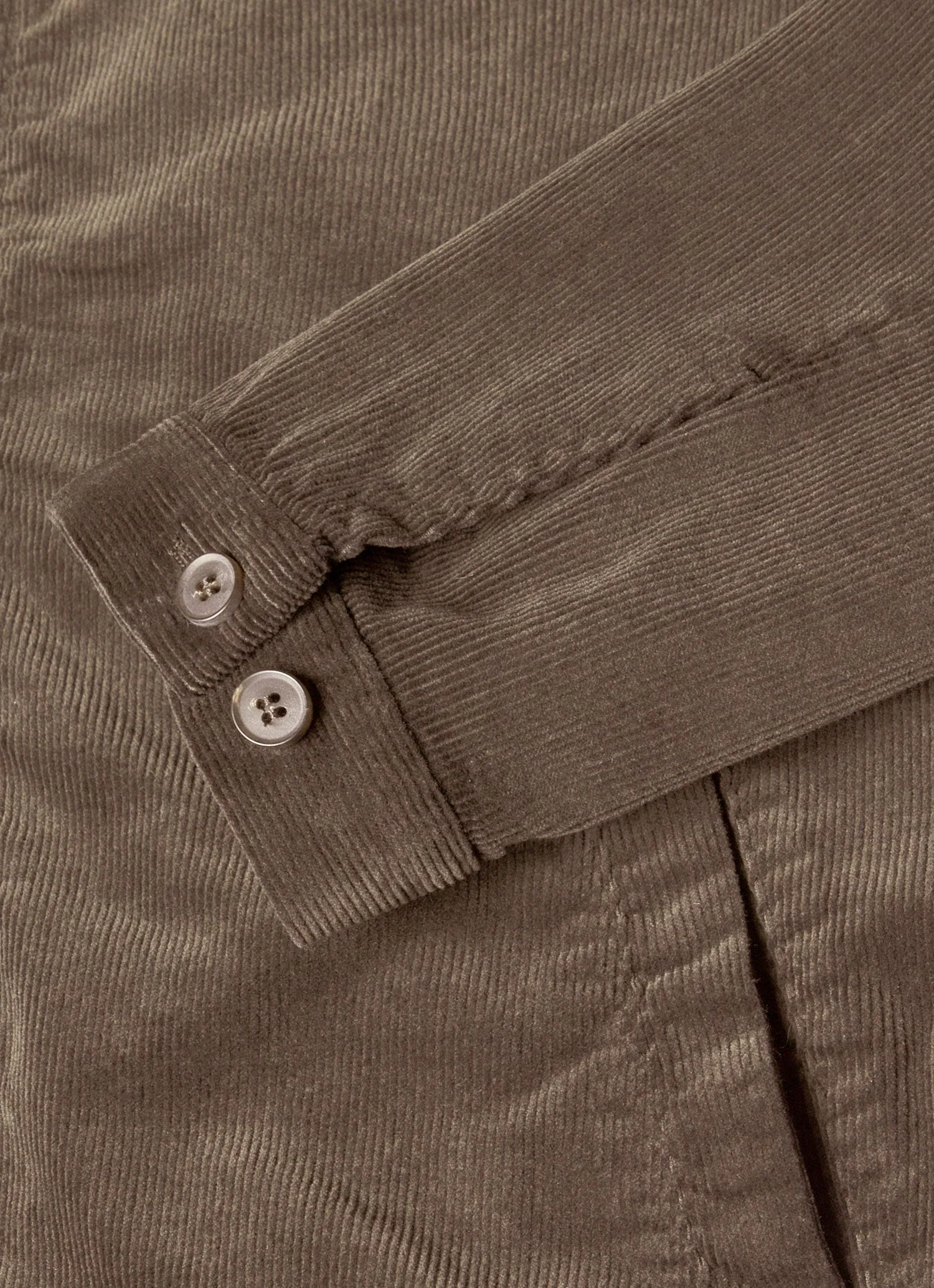 Men's Corduroy Harrington Jacket in Bark - Image 7