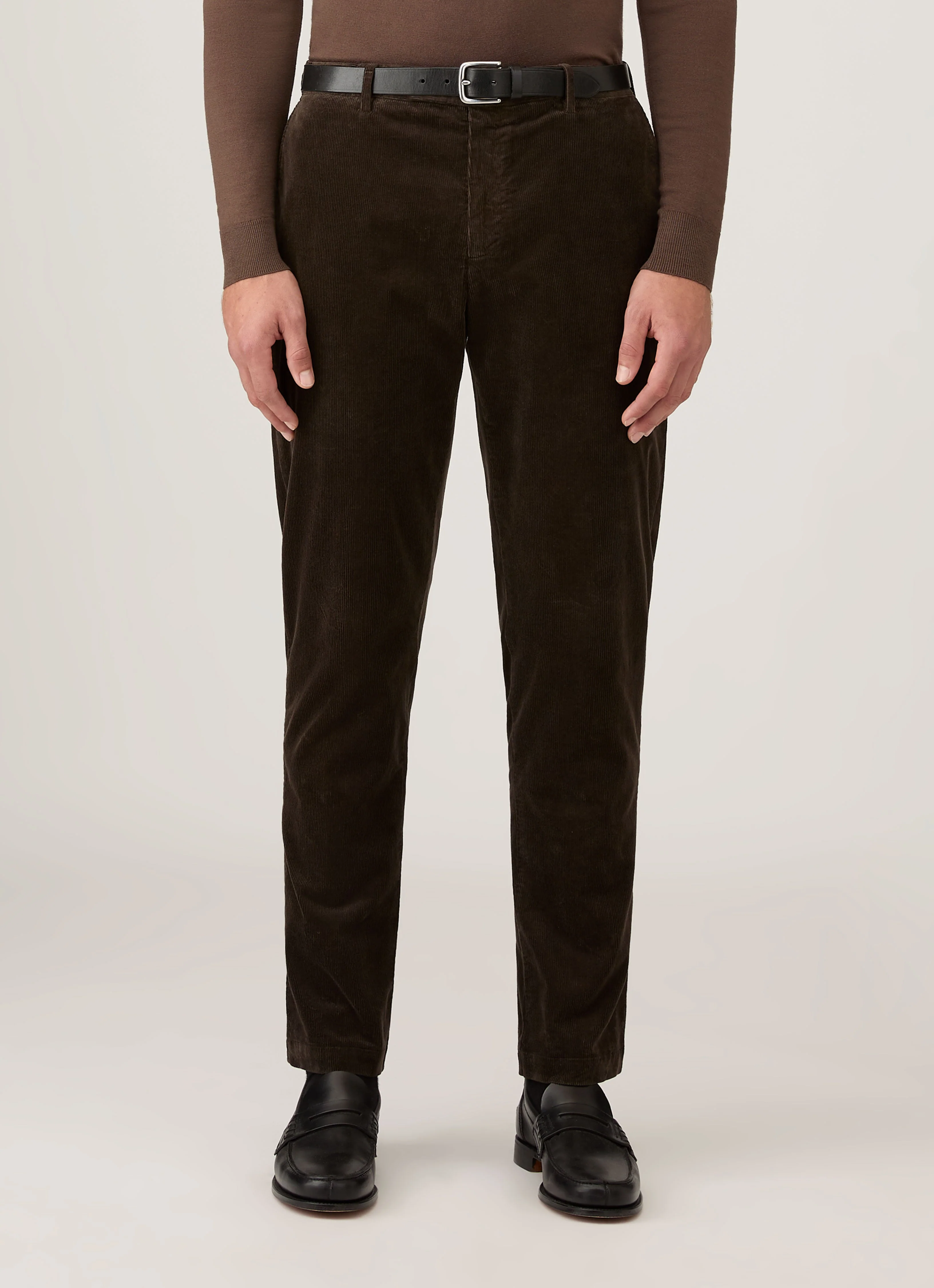 Men's Corduroy Trouser in Coffee - Image 2