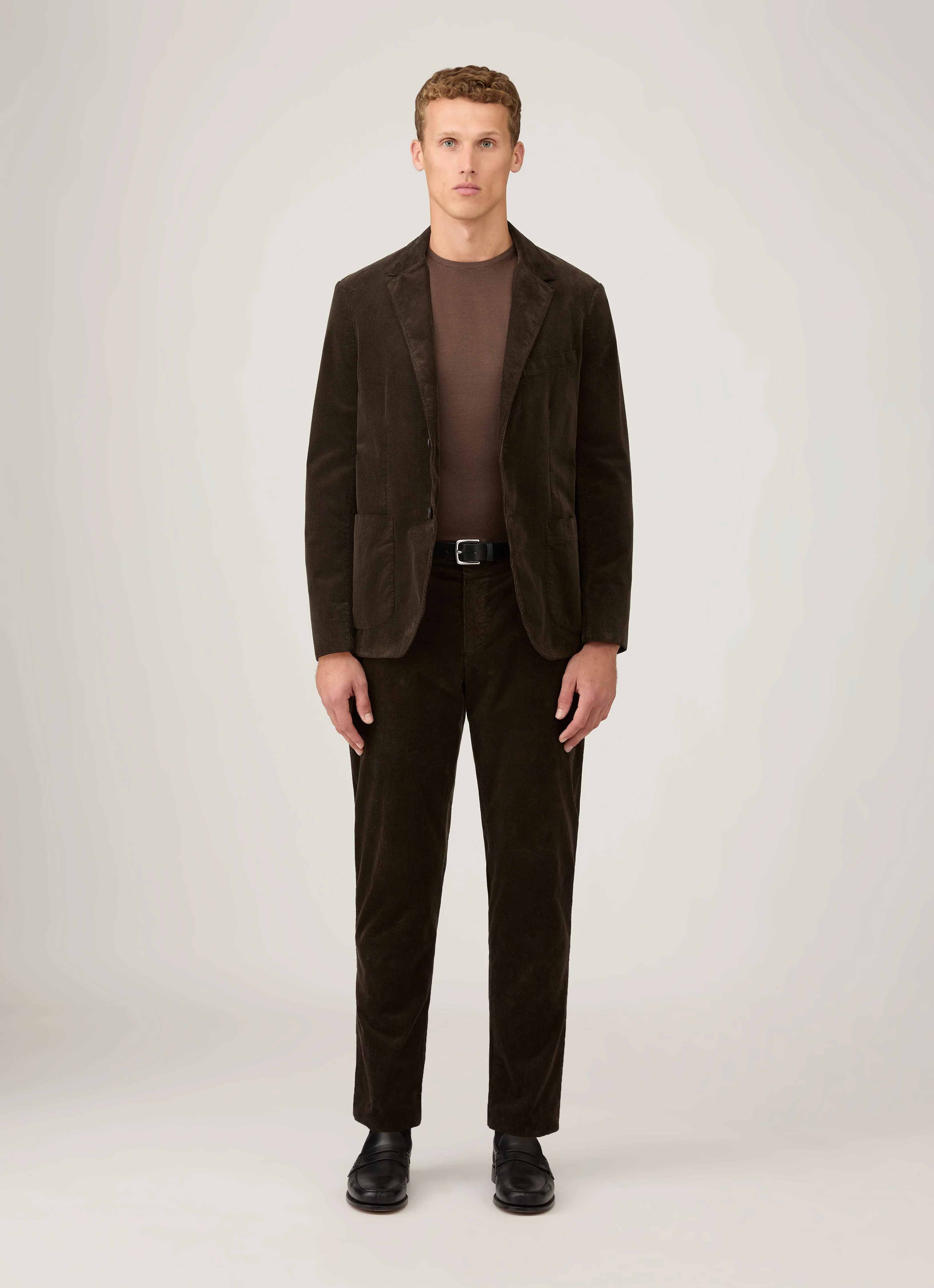 Men's Corduroy Trouser in Coffee - Image 3