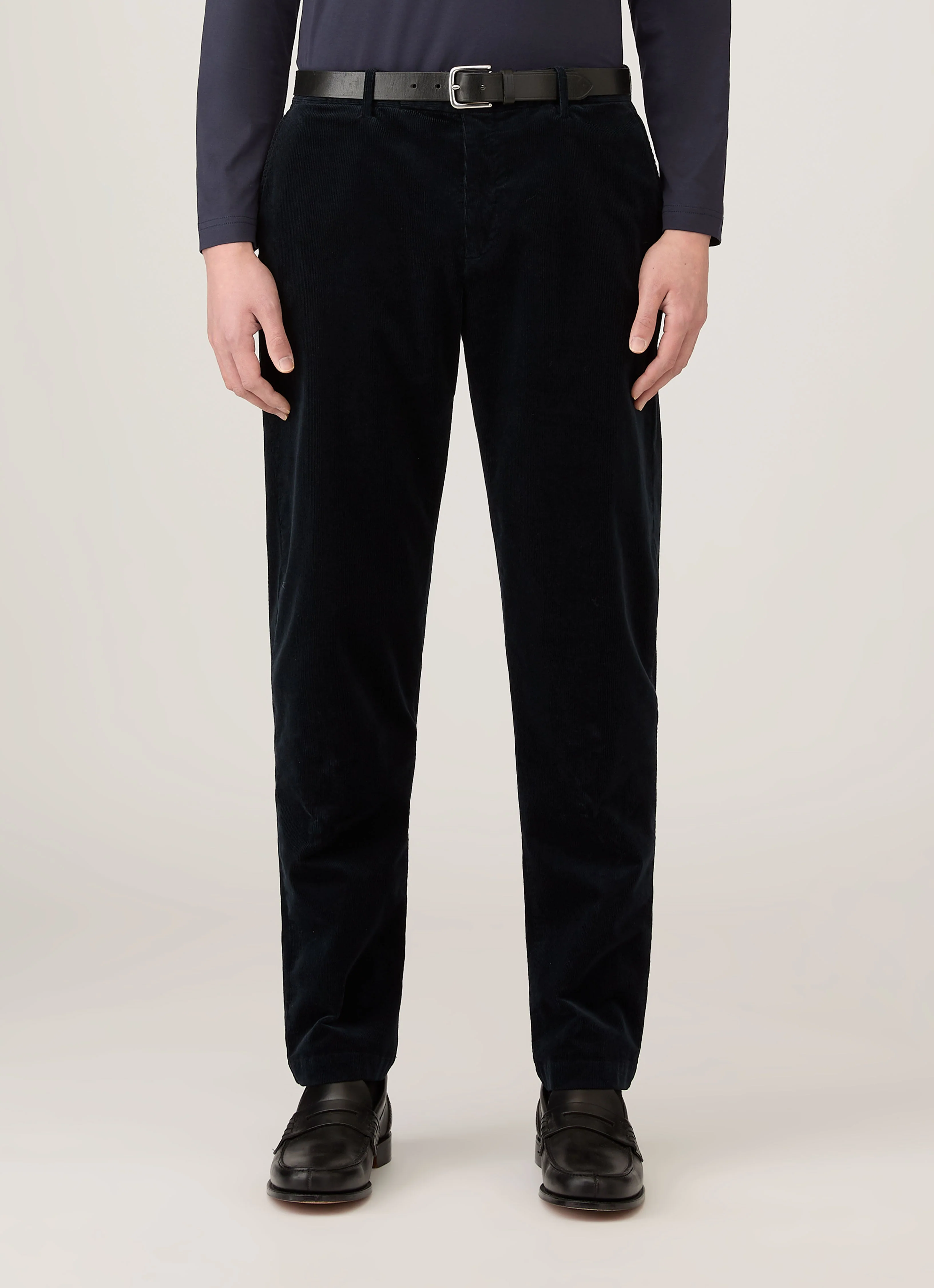 Men's Corduroy Trouser in Navy - Image 2