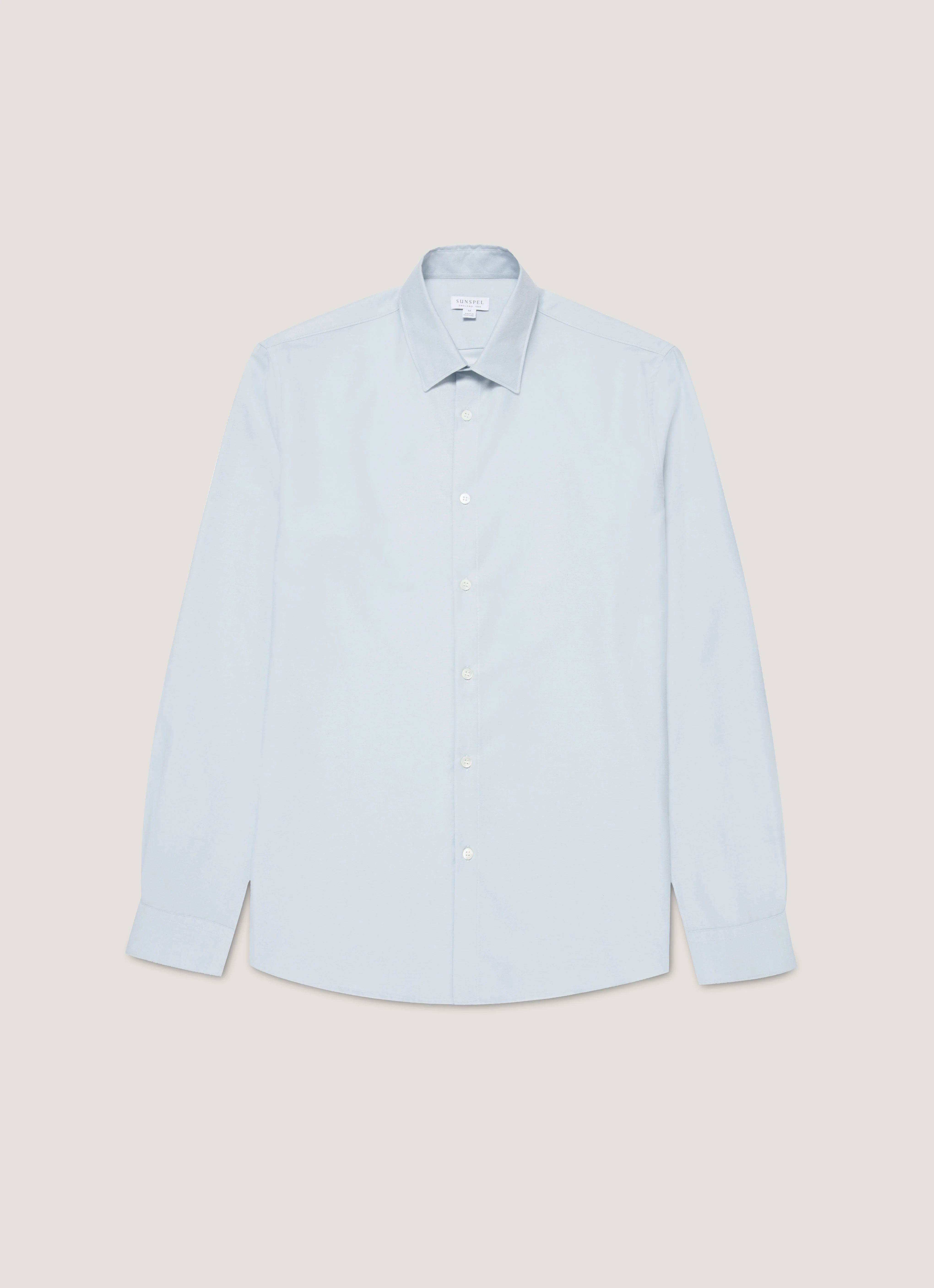 Men's Cotton Cashmere Shirt in Light Blue