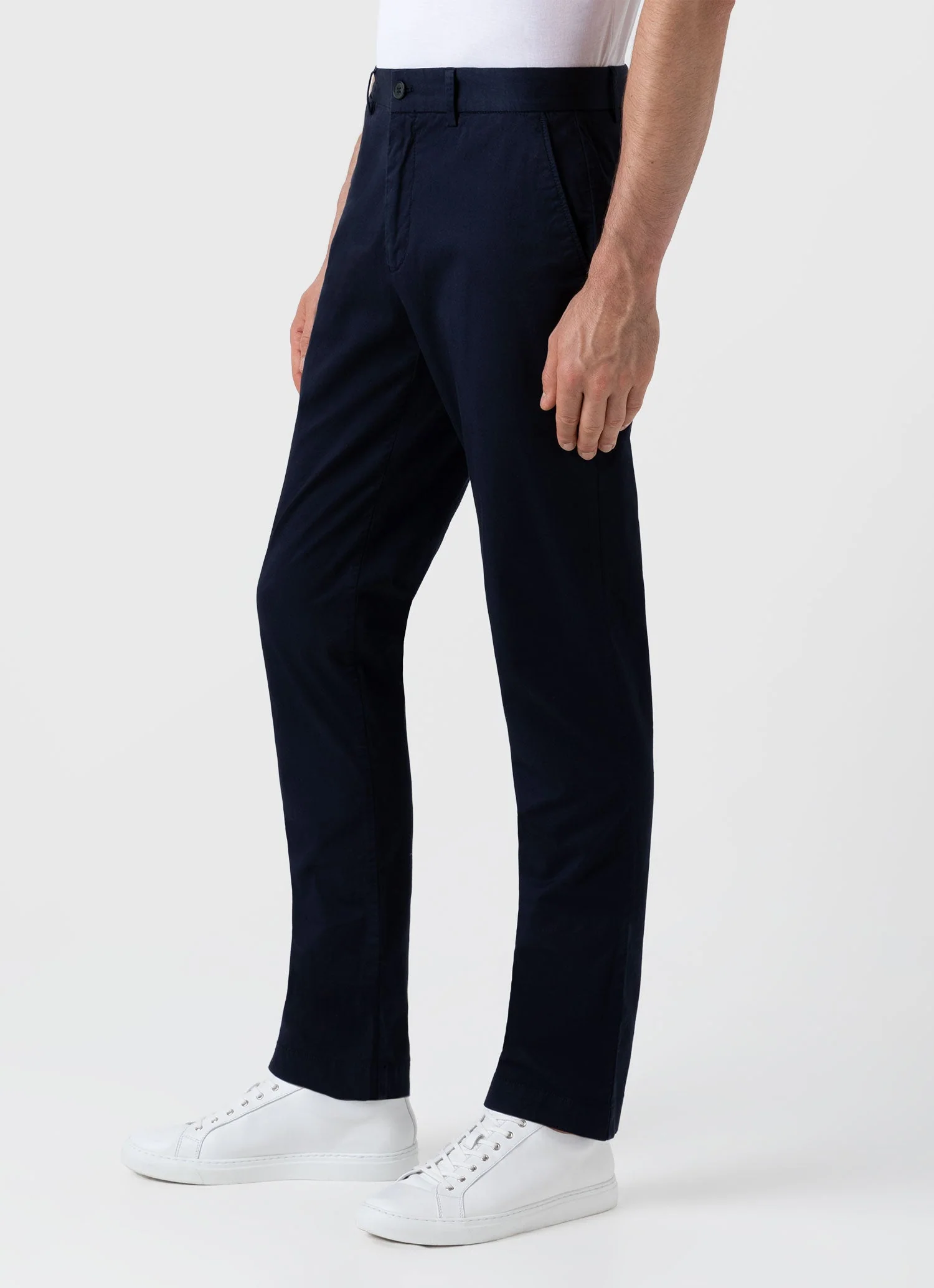 Men's Slim Fit Chino in Navy - Image 6
