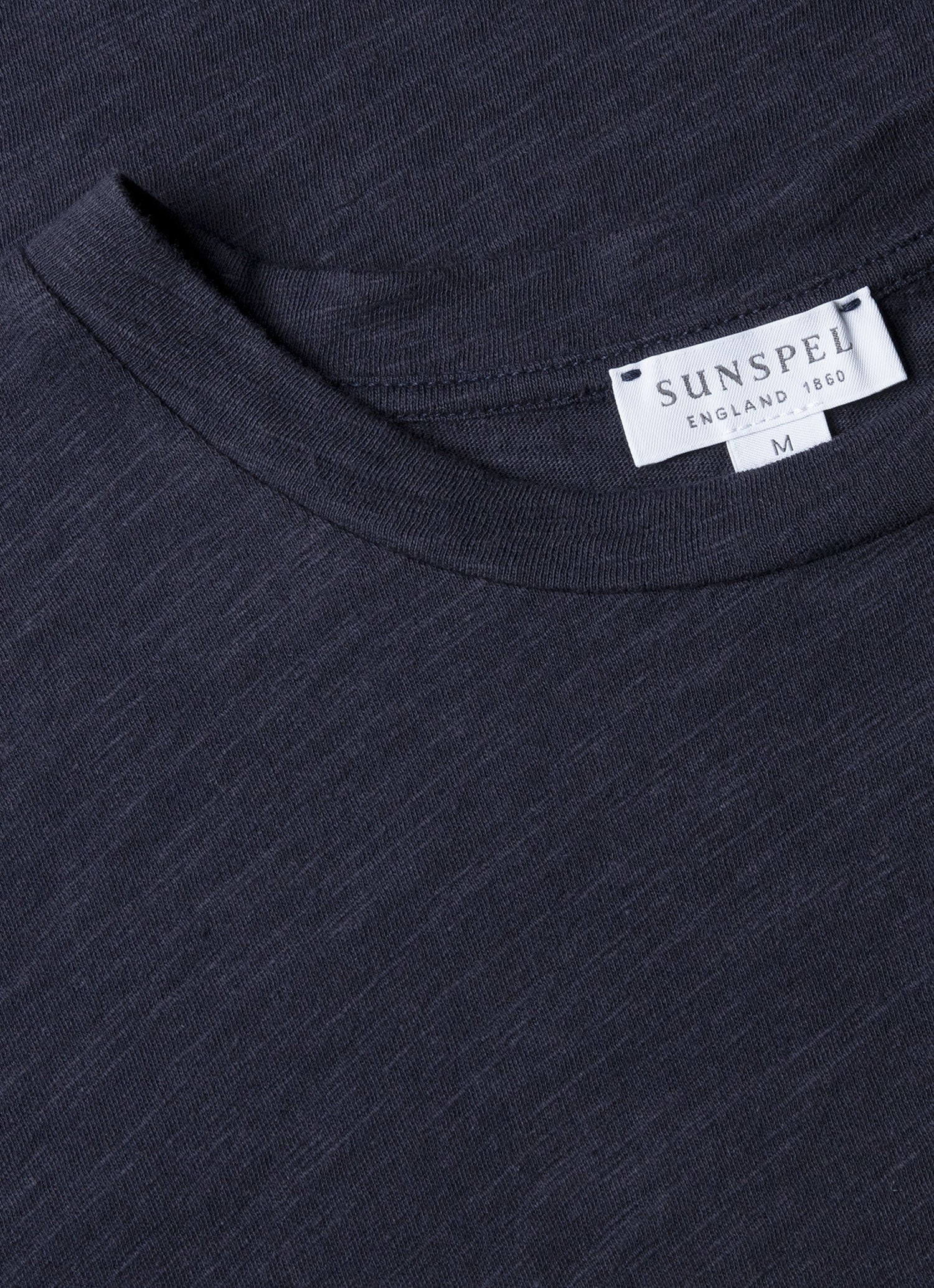 Men's Cotton Linen T-shirt in Navy - Image 4