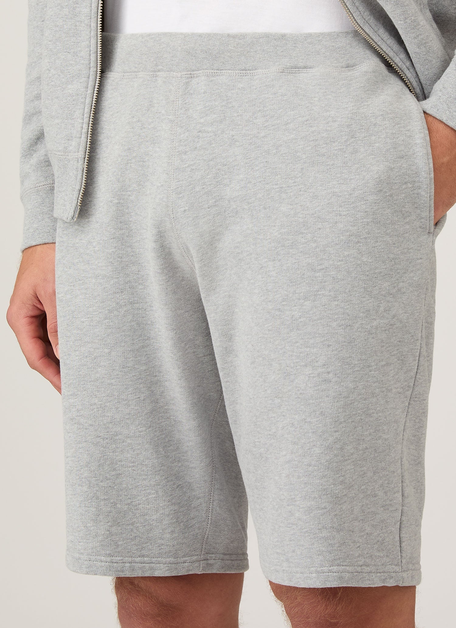 Men's Loopback Shorts in Grey Melange - Image 6
