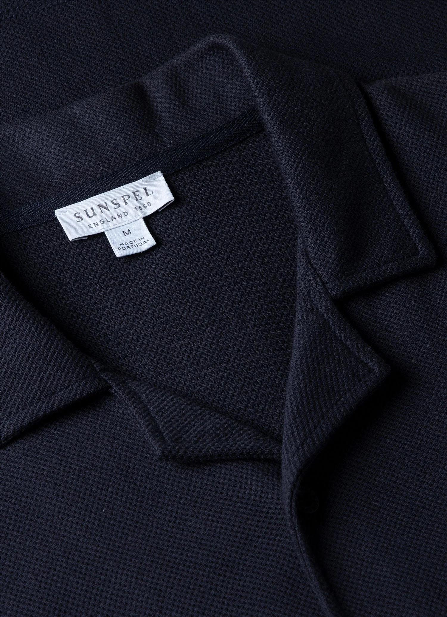 Men's Riviera Camp Collar Shirt in Navy - Image 4