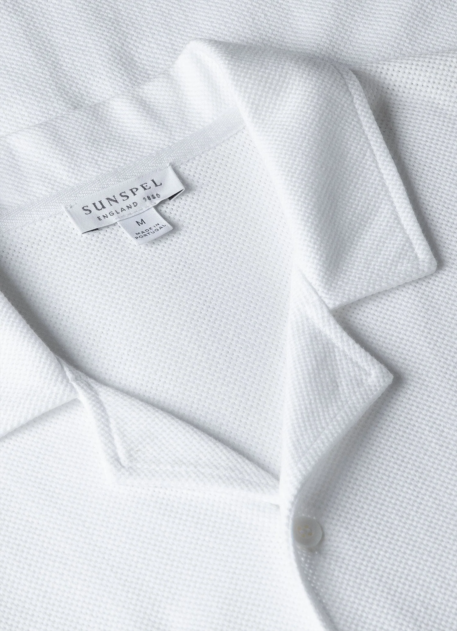 Men's Riviera Camp Collar Shirt in White - Image 4