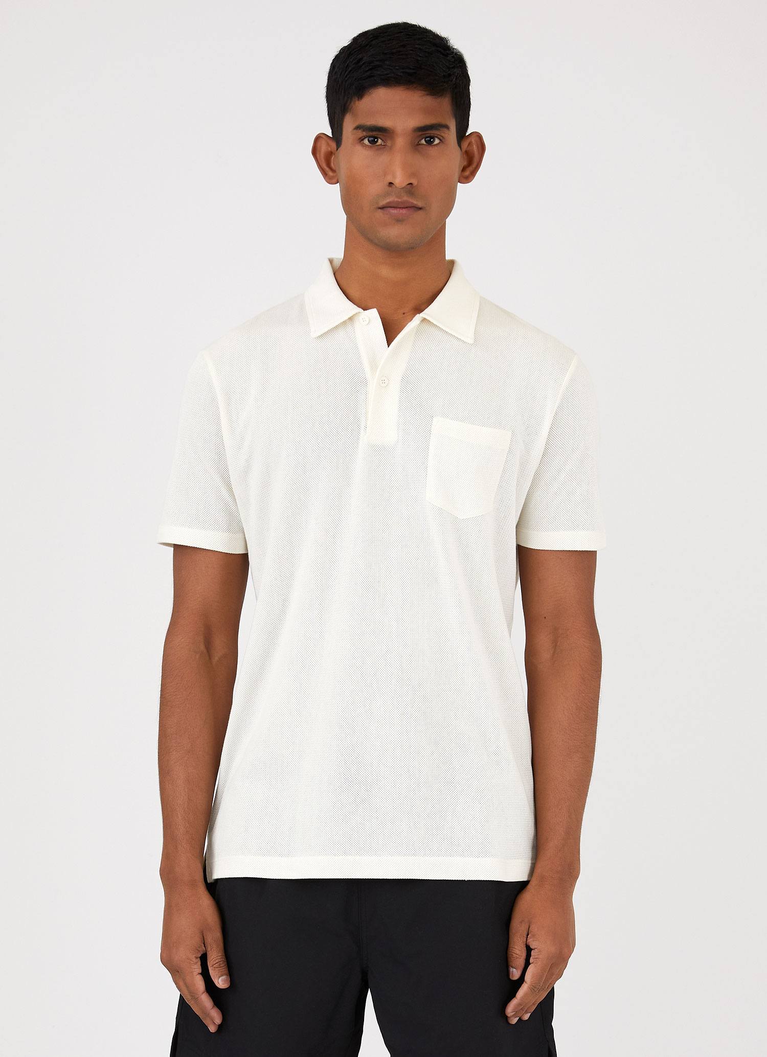 Men's Riviera Polo Shirt in Archive White - Image 2