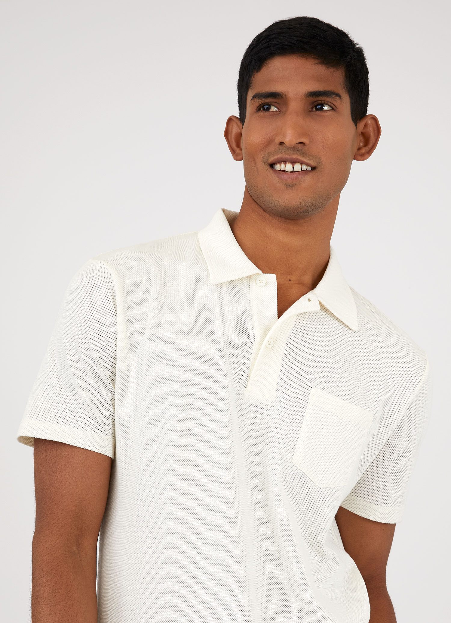 Men's Riviera Polo Shirt in Archive White - Image 5