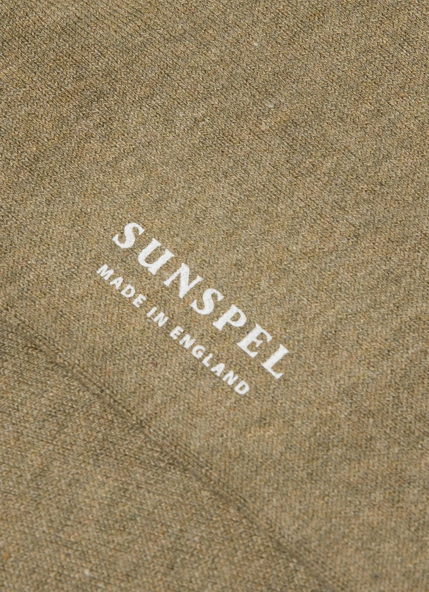 Men's Cotton Socks in Pale Khaki - Image 2