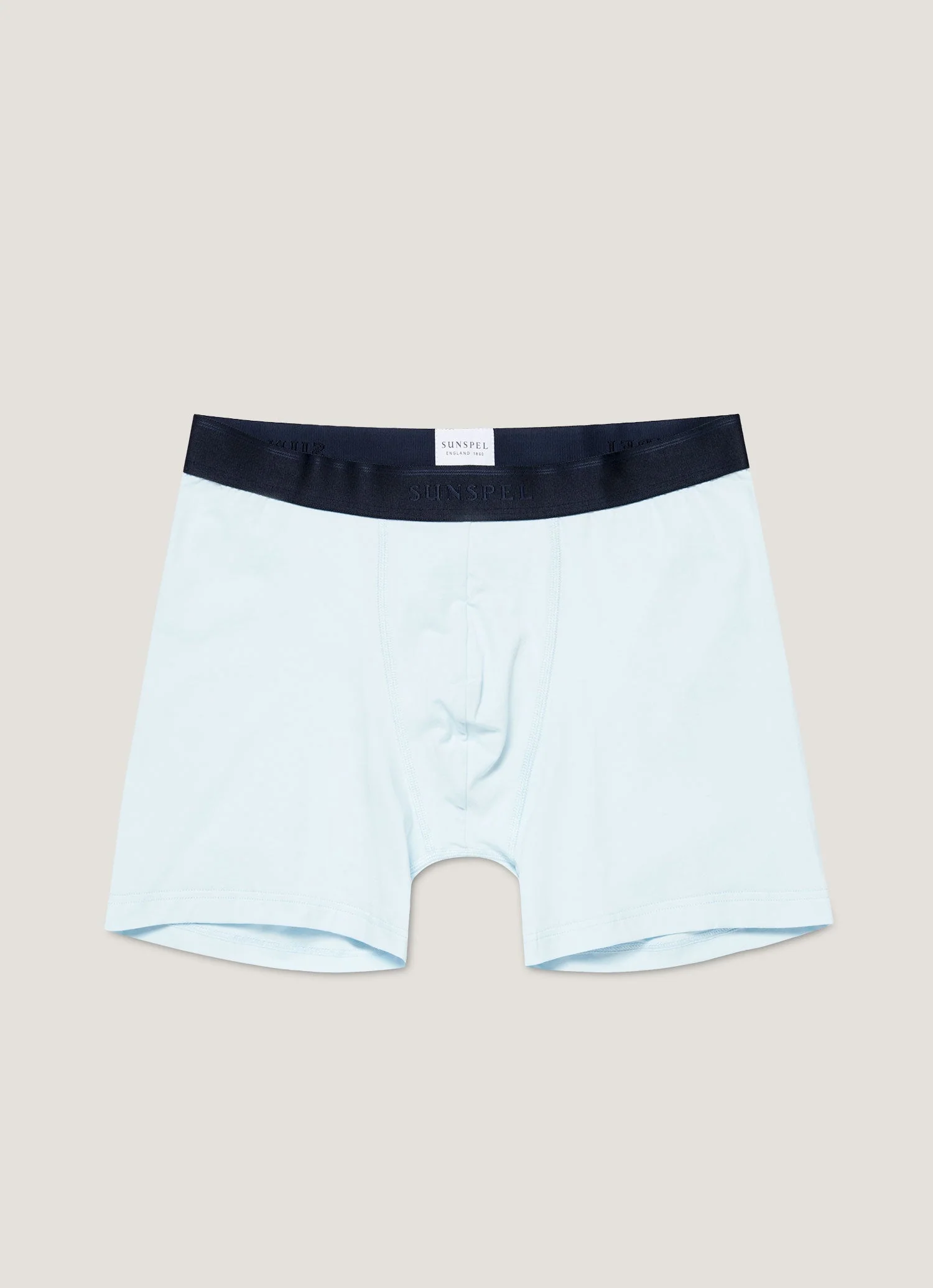 Men's Stretch Cotton Boxer Briefs in Light Blue