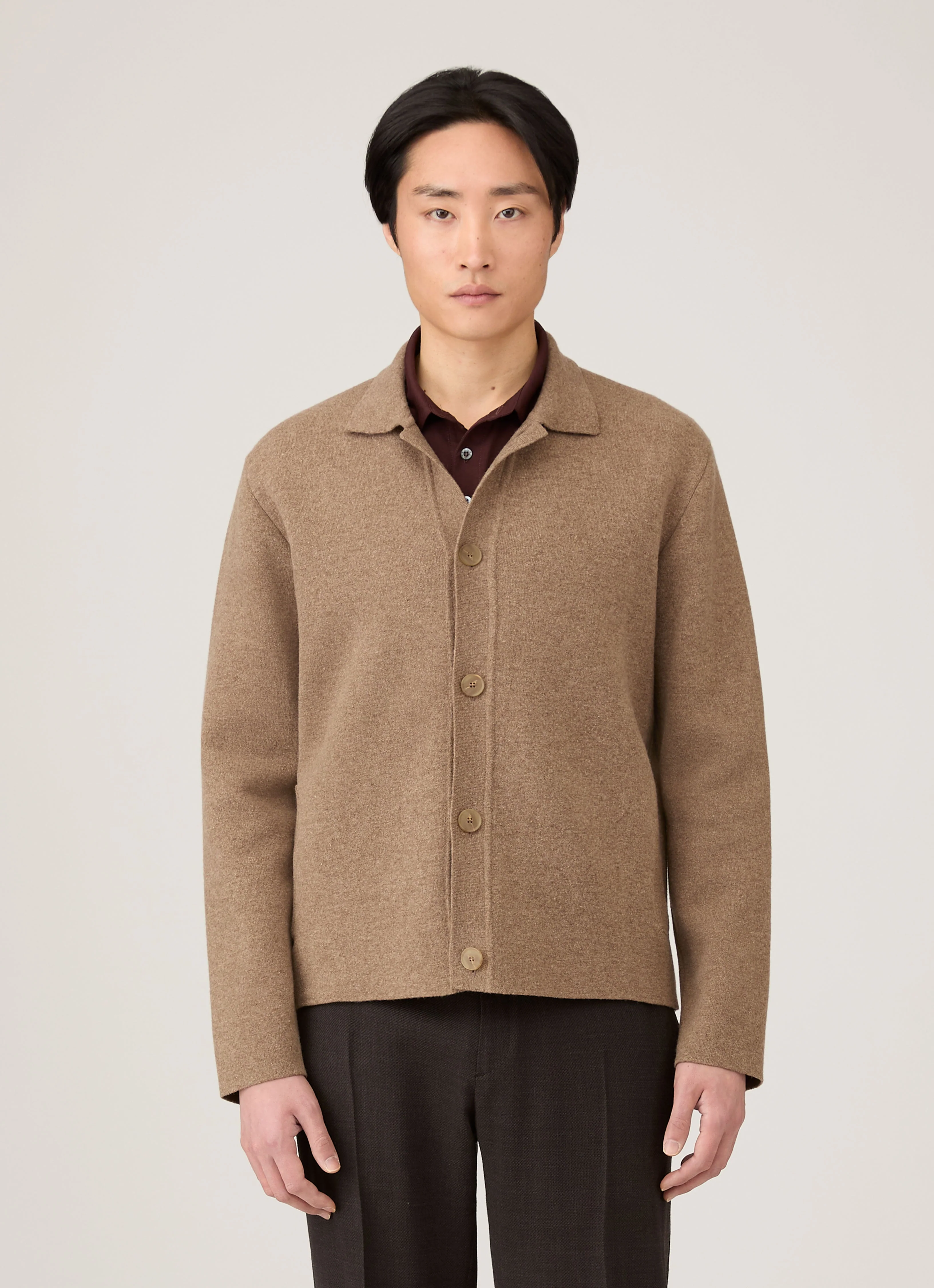Men's Double Faced Jacket in Mink - Image 2