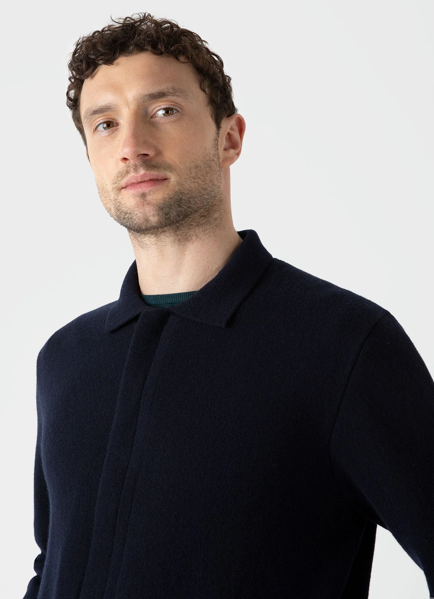 Men's Double Faced Jacket in Navy - Image 6