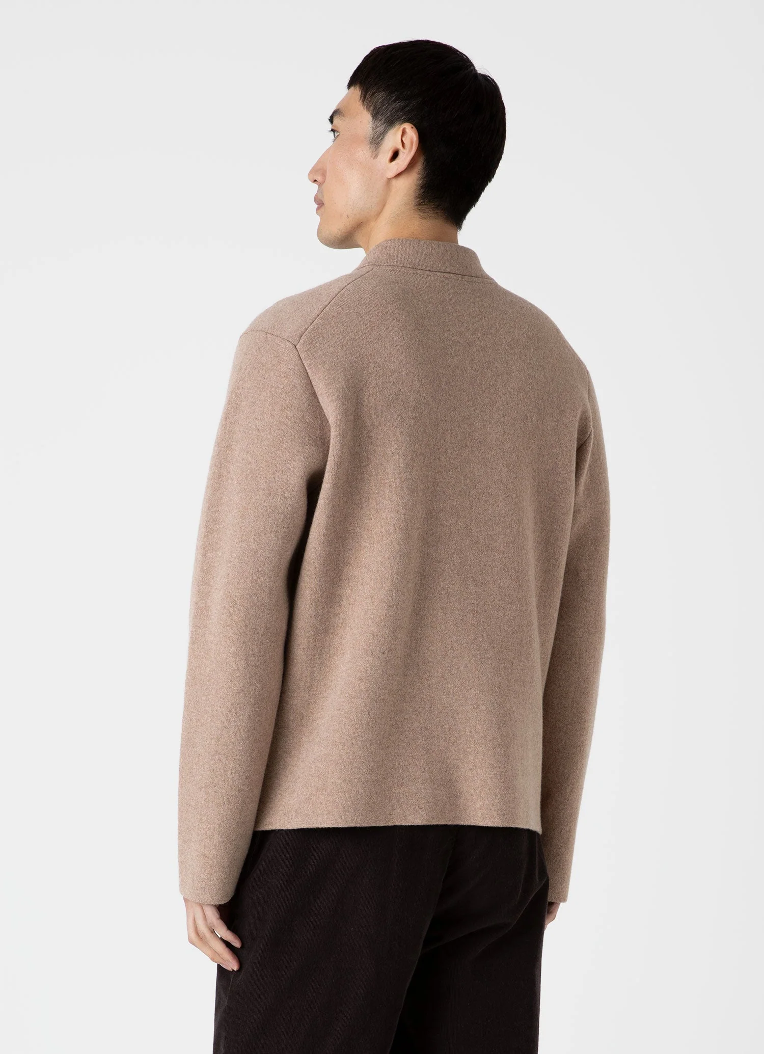 Men's Double Faced Jacket in Sandstone - Image 5