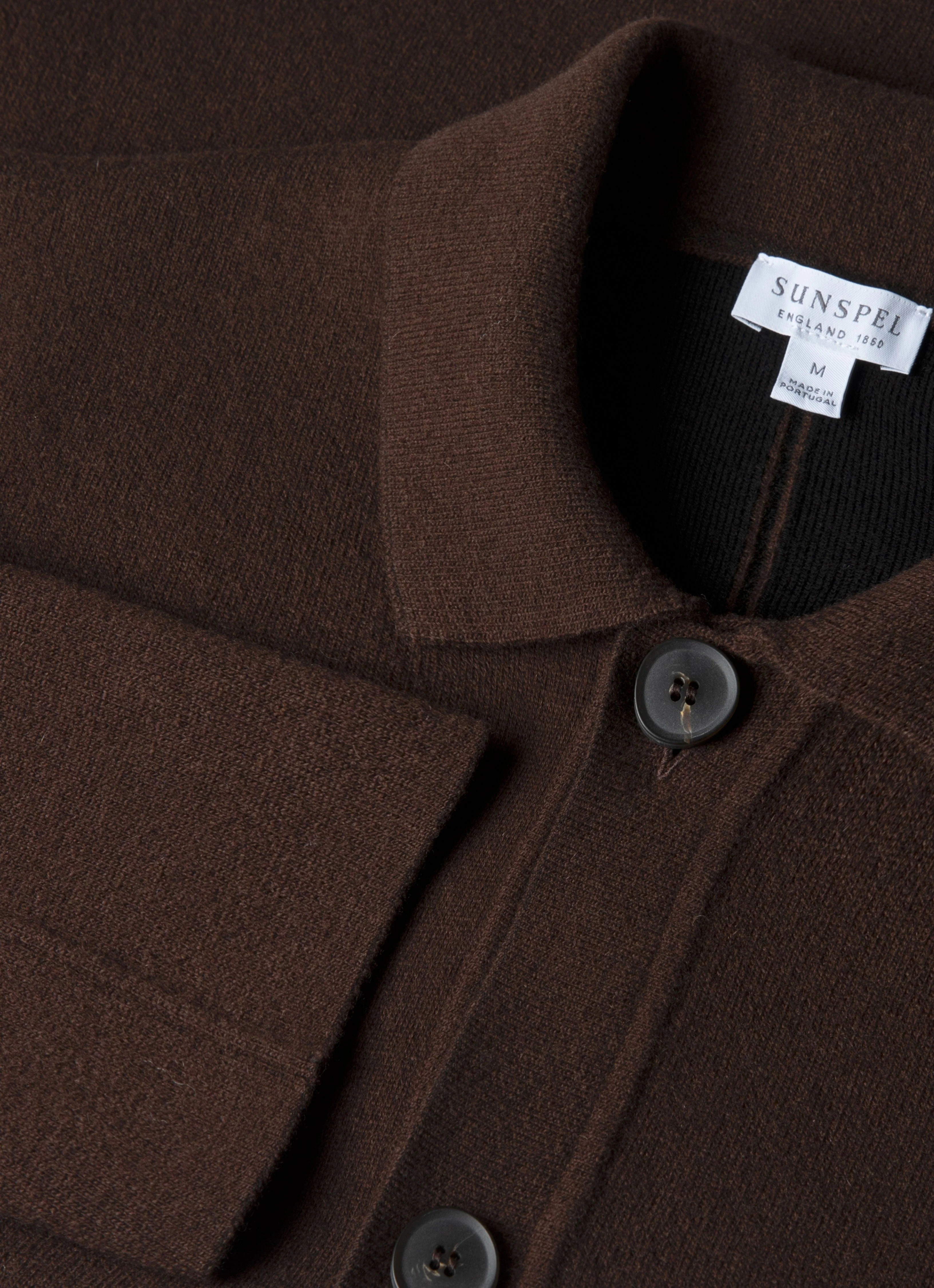Men's Double Faced Jacket in Truffle - Image 4
