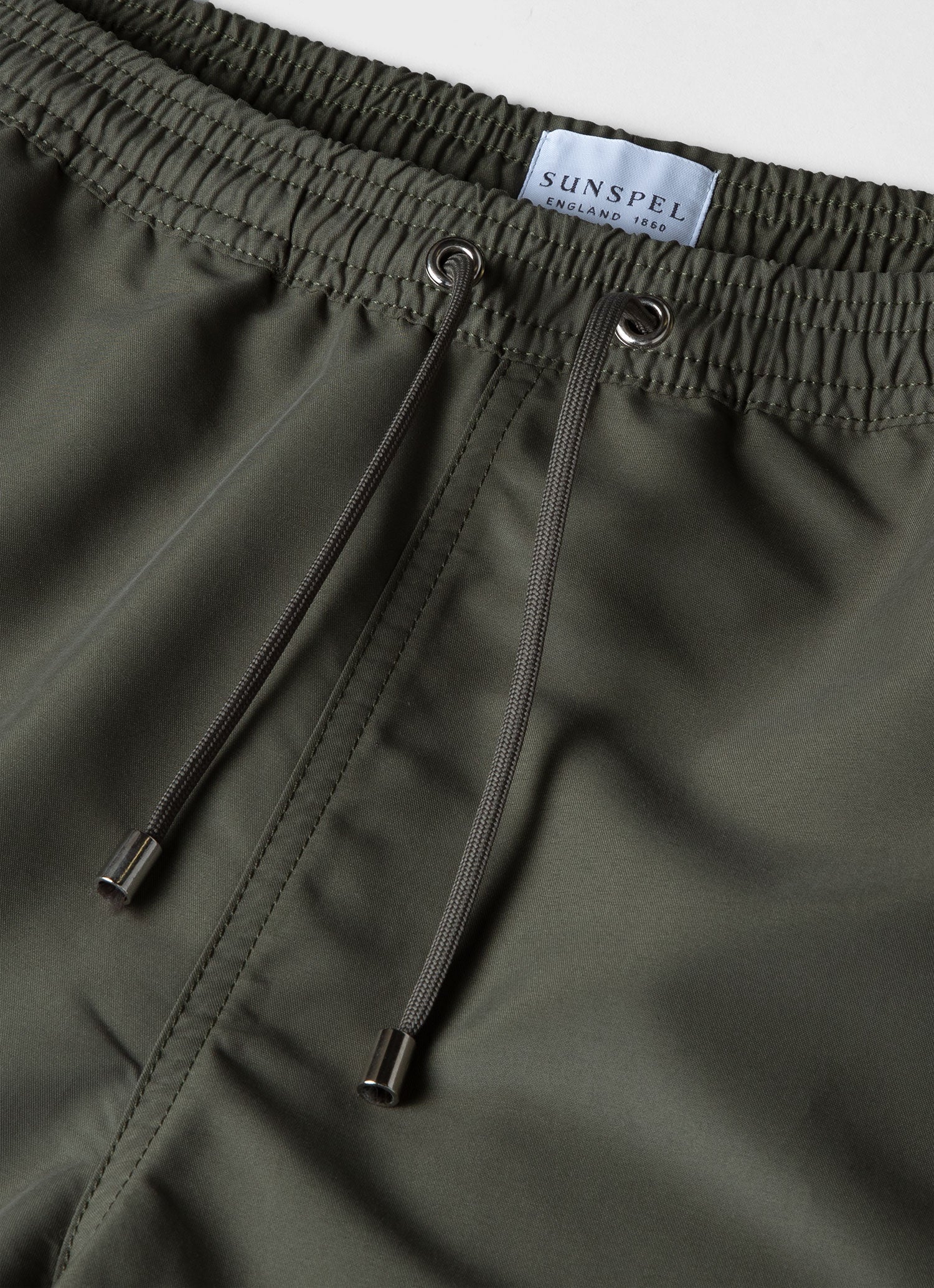 Men's Drawstring Swim Short in Hunter Green - Image 4