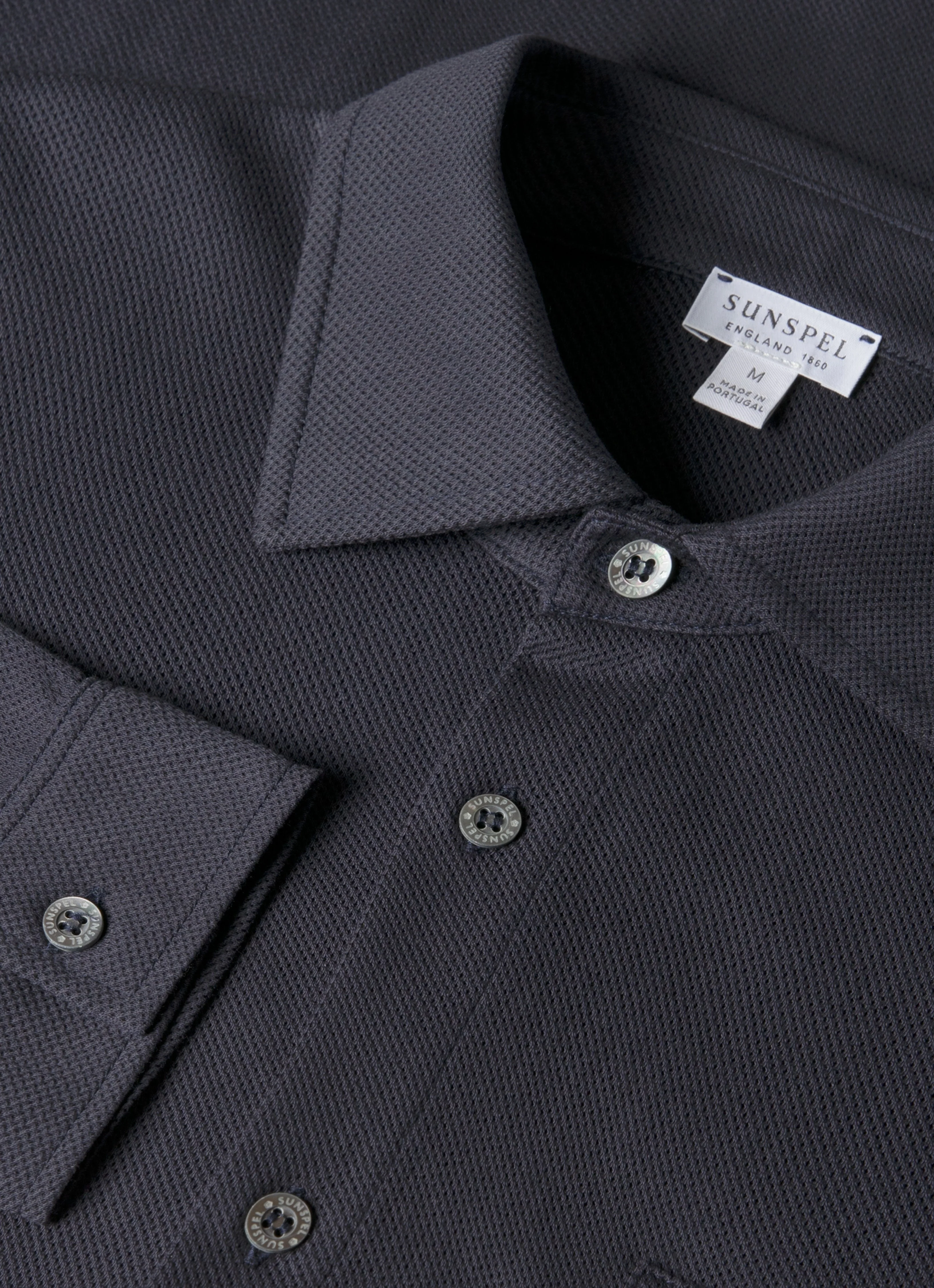 Men's Long Sleeve Riviera Shirt in Navy - Image 4